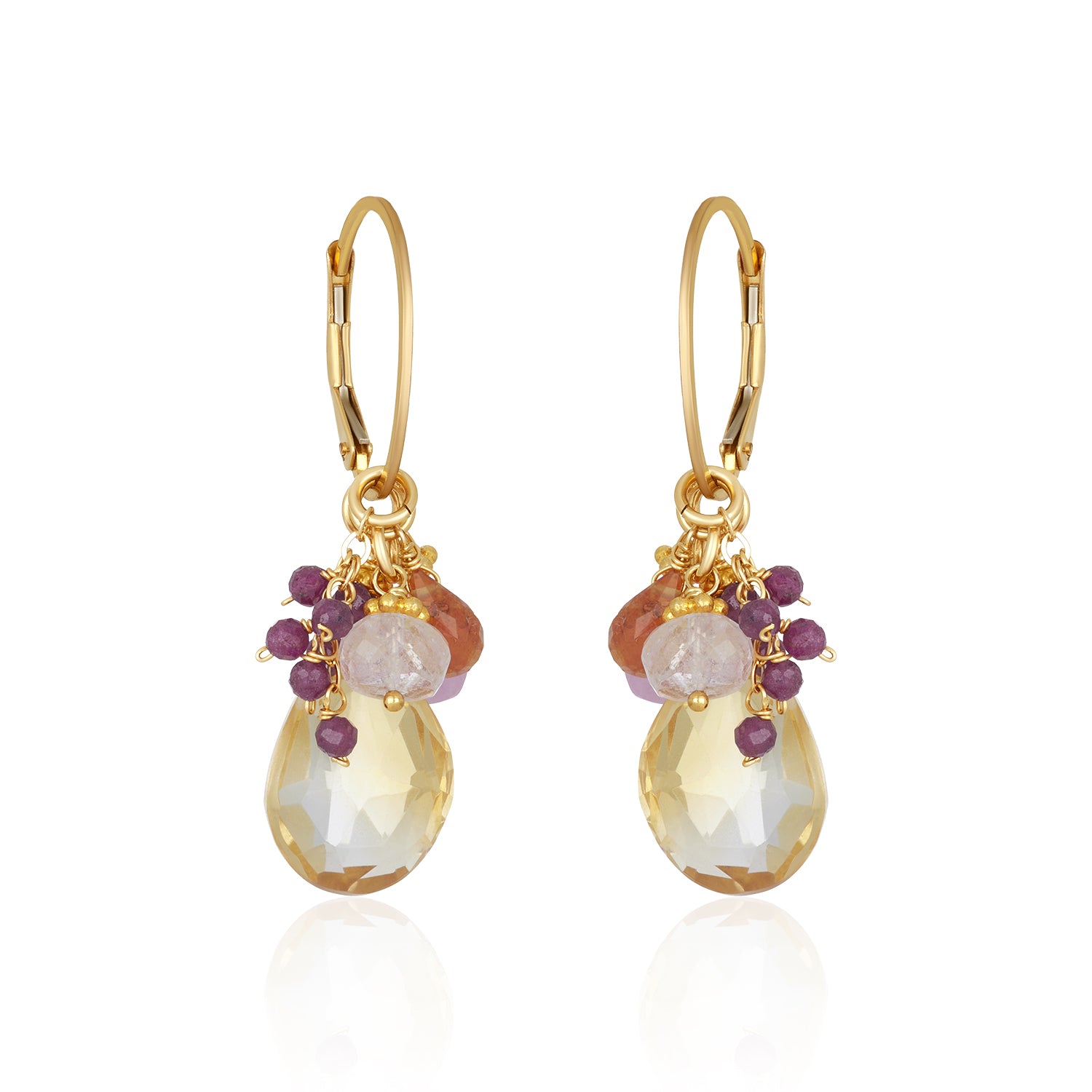 Up/Downtown earrings in Citrine