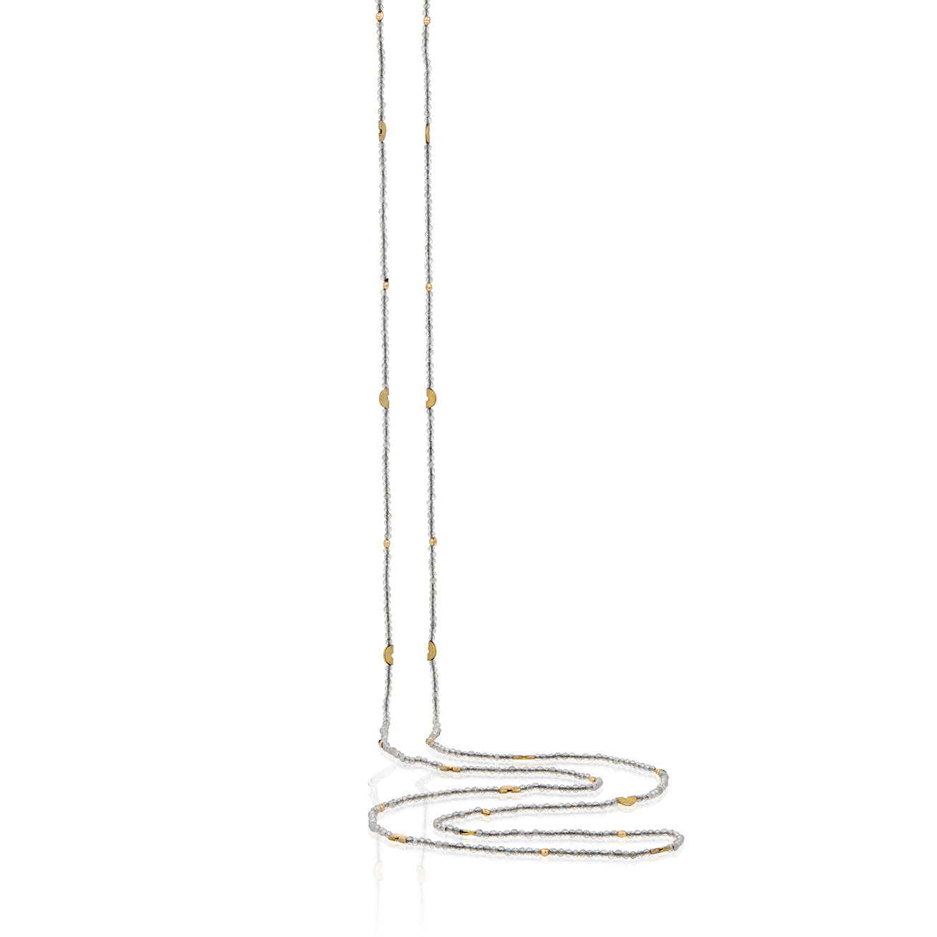 Half Moon Long Strand Necklace