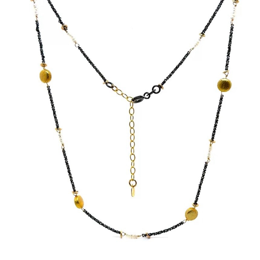 Half Moon Eclipse Necklace - Pearl