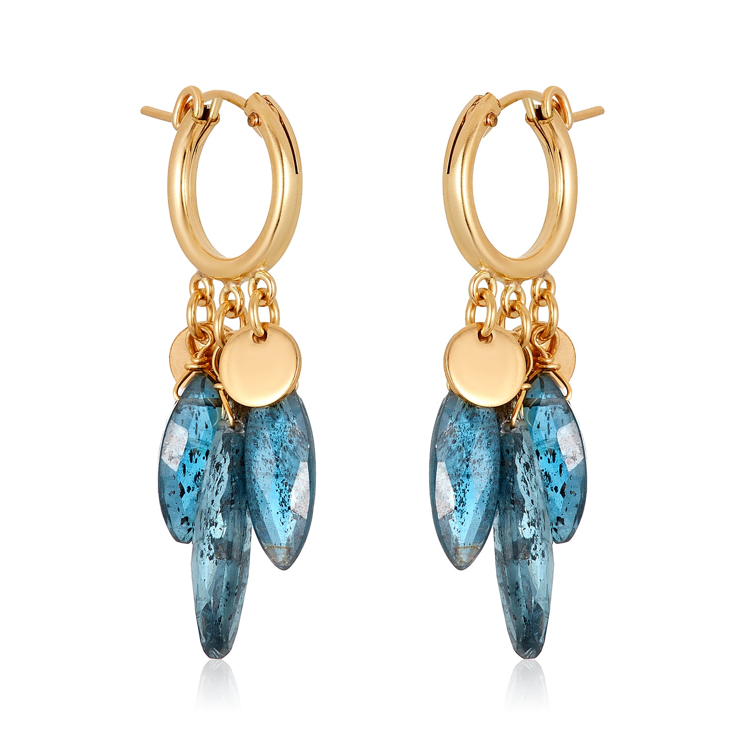 Joelle Kyanite Leaf Earrings