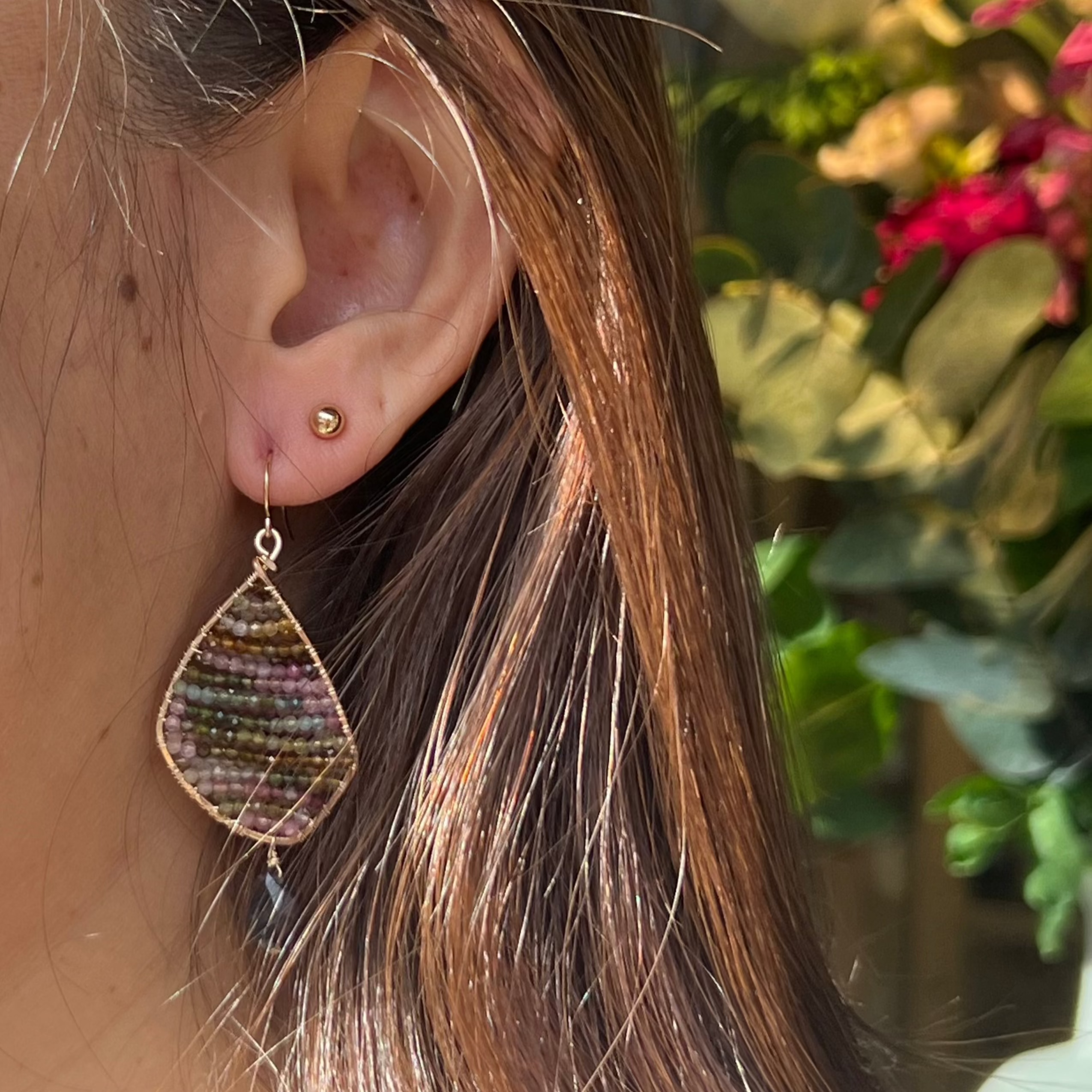 Tourmaline Kite Earring