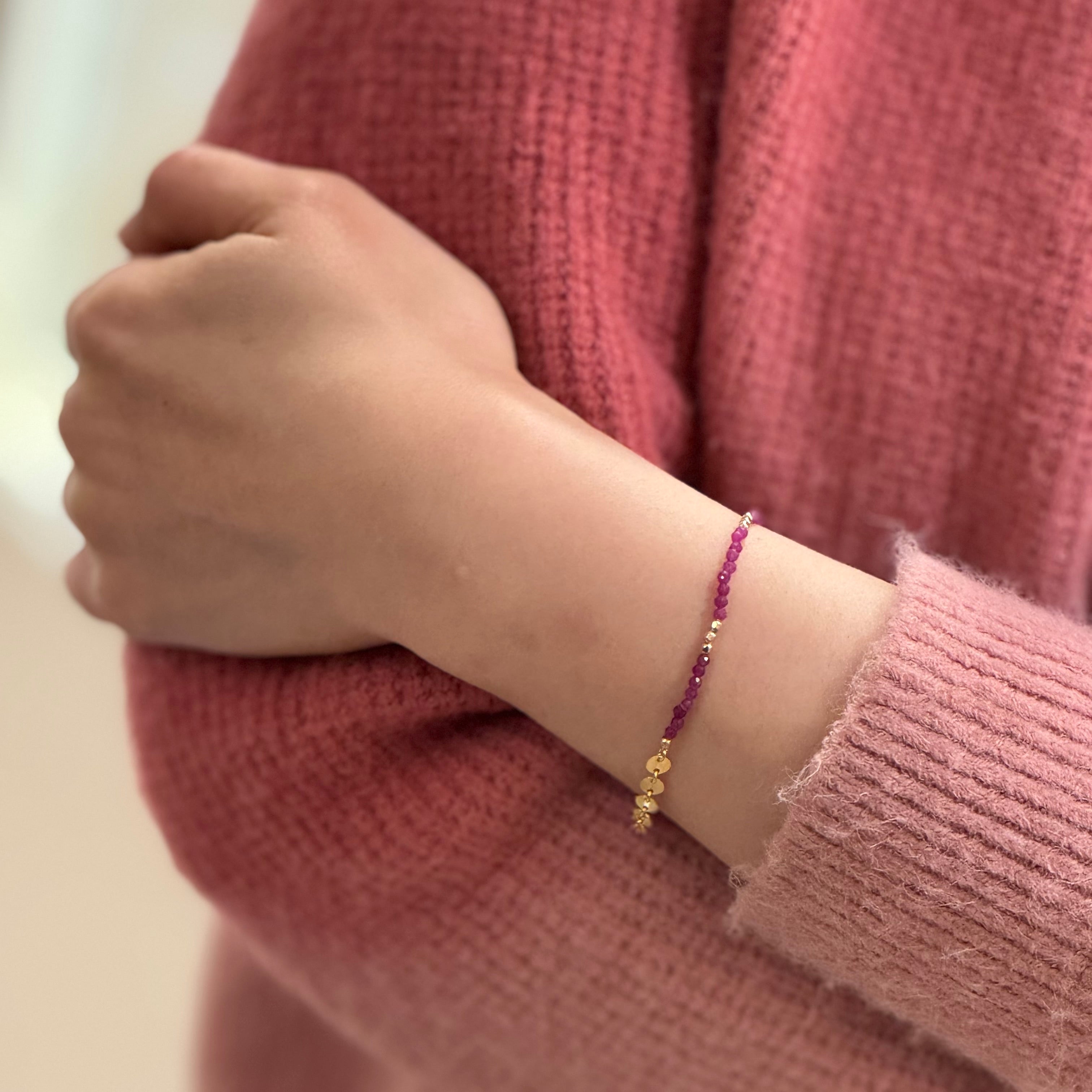 Ruby Stretchy Bracelet