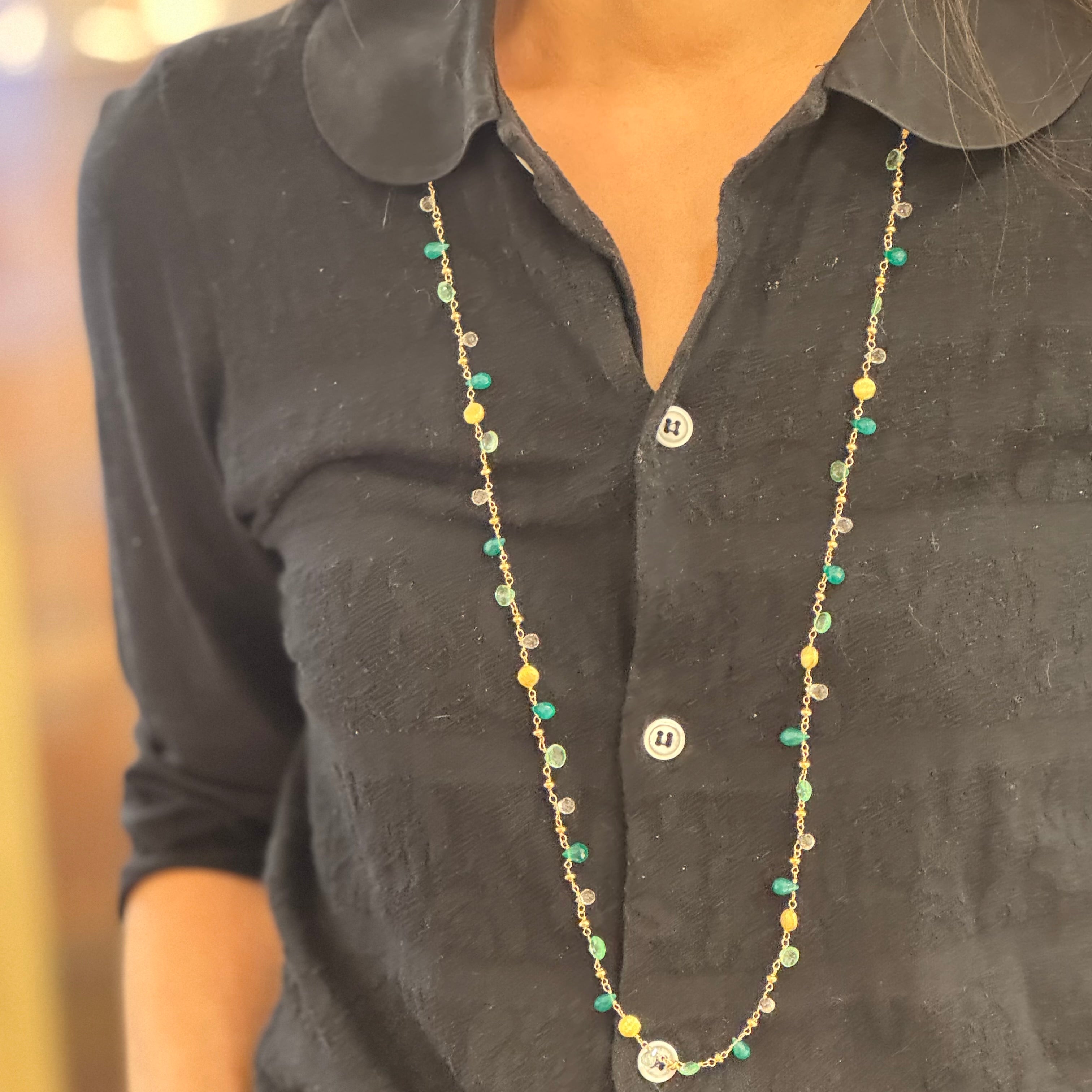 San Francisco Hearts Long Necklace