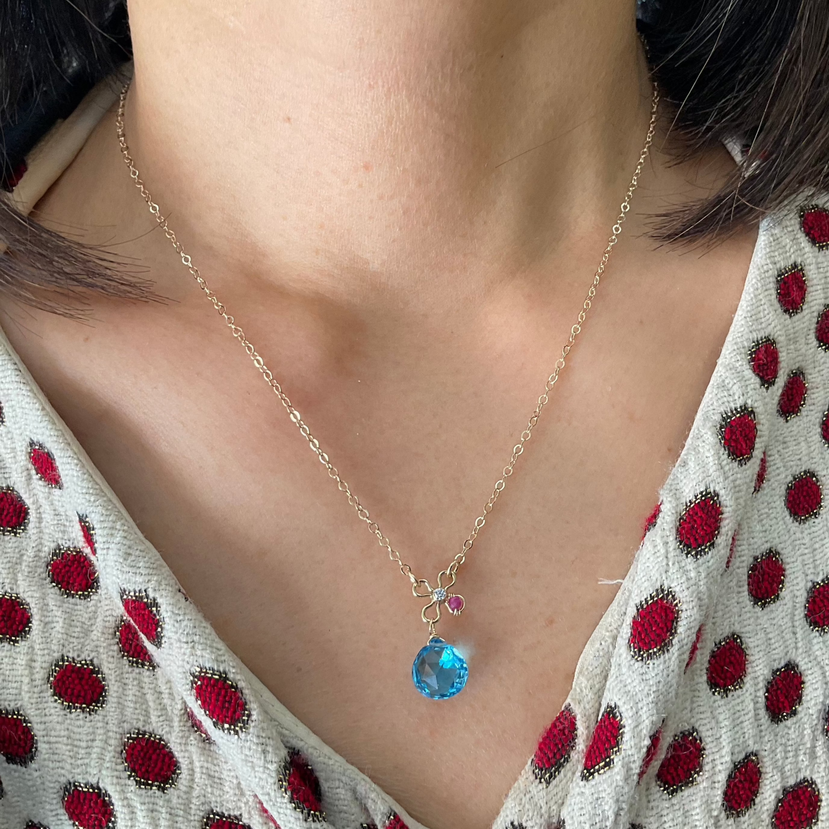 Floral Gem Necklace
