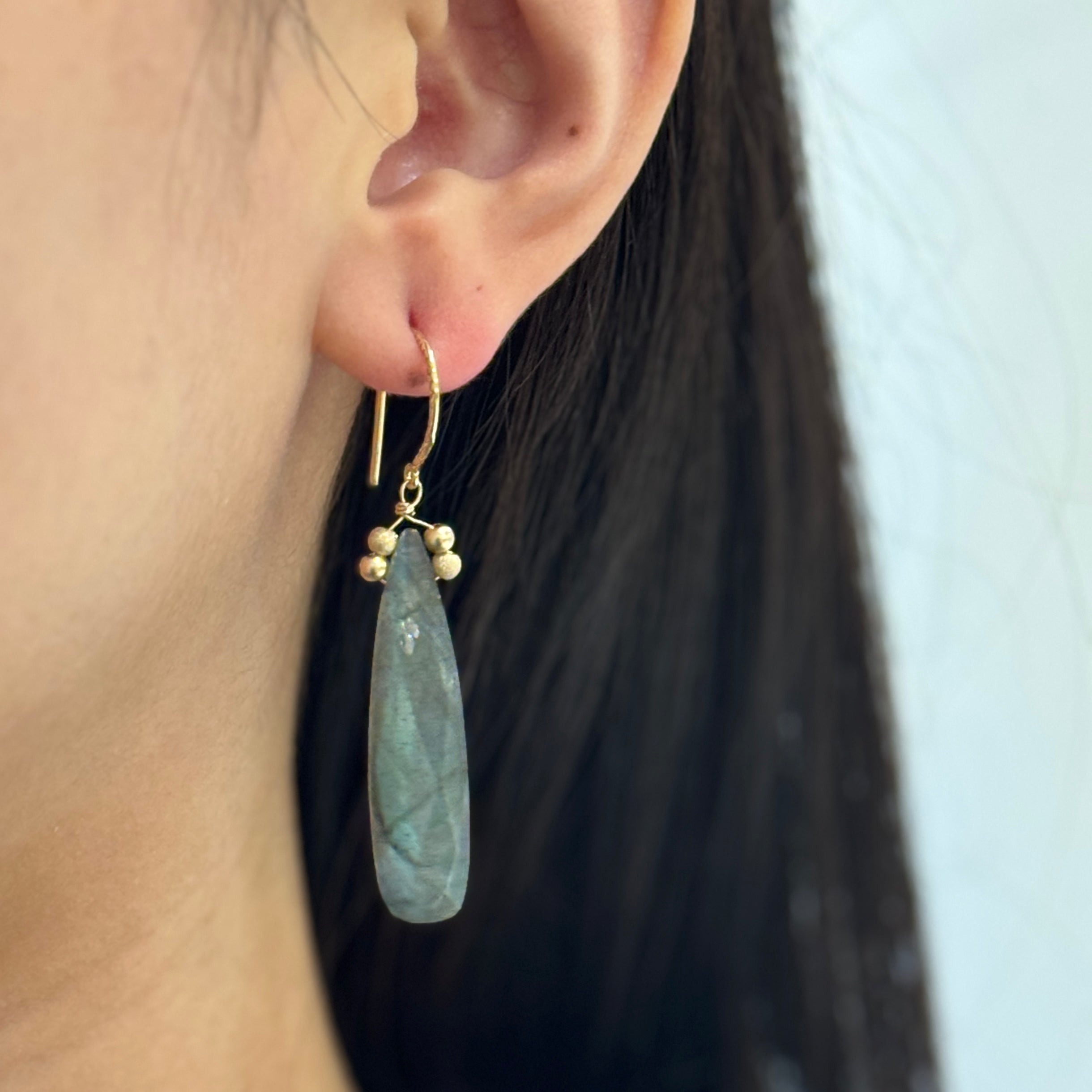 Long Island Lapis Or Labradorite Earrings