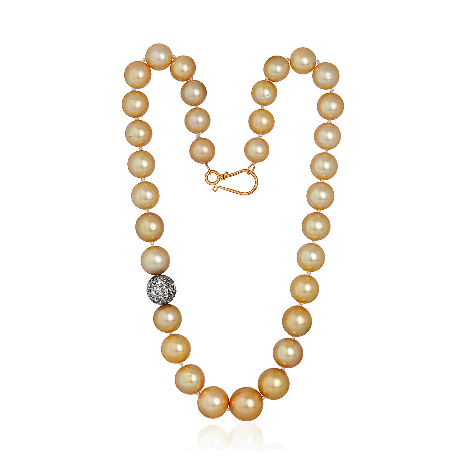 Ava Yellow Tahitian Pearls Necklace