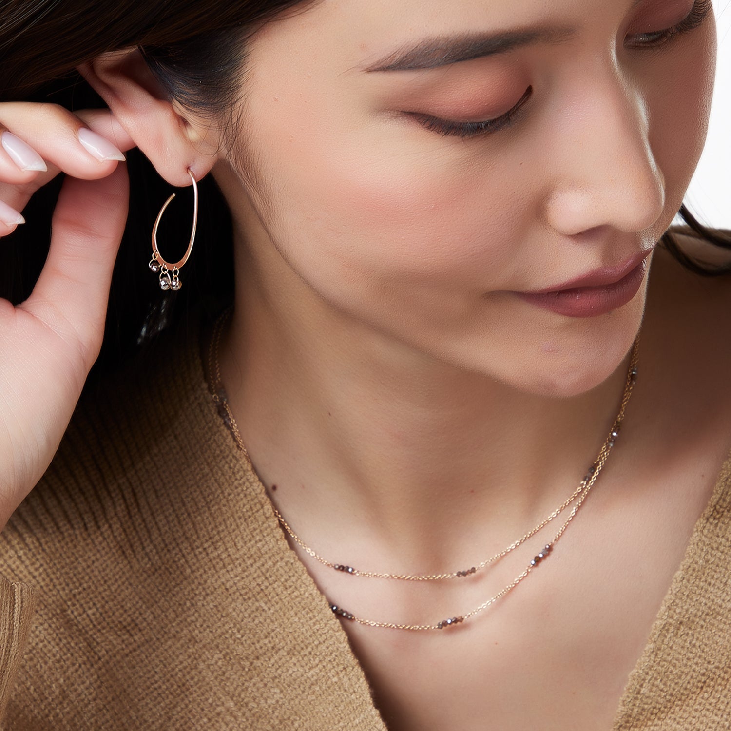 Double Strand II-Garnet