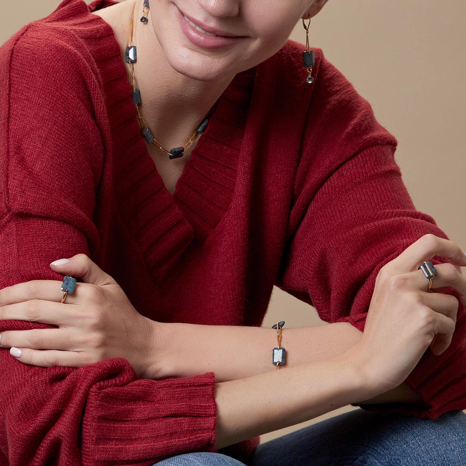 Avery Ruby Zoisite Ring