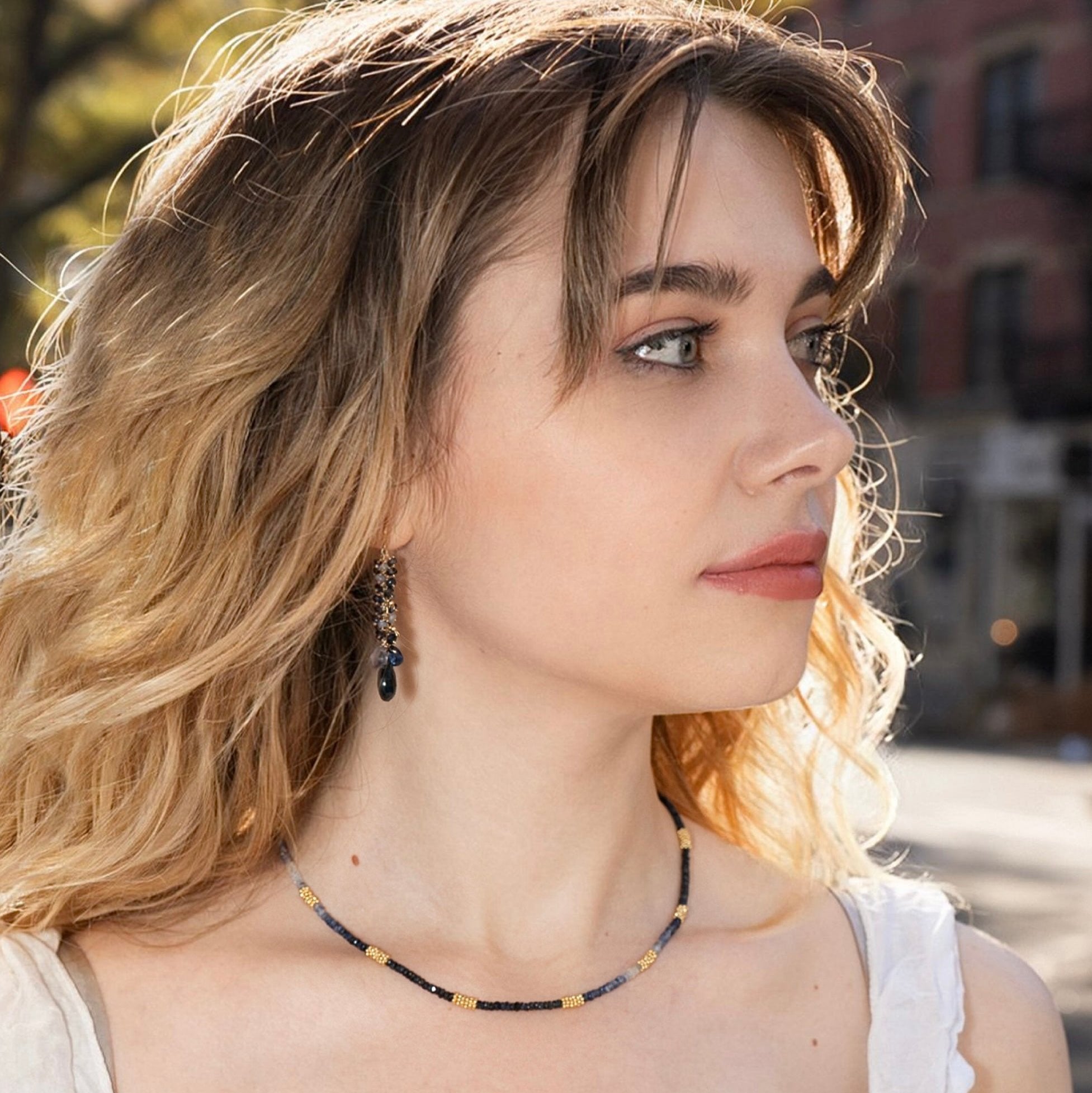 Ombre Sapphires Choker