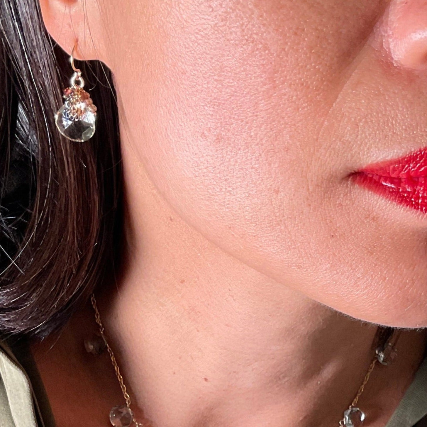 Amelia in Green Earrings