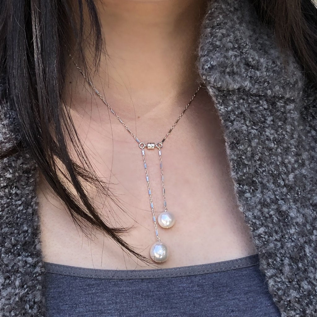 Butter Mint Pearl Necklace