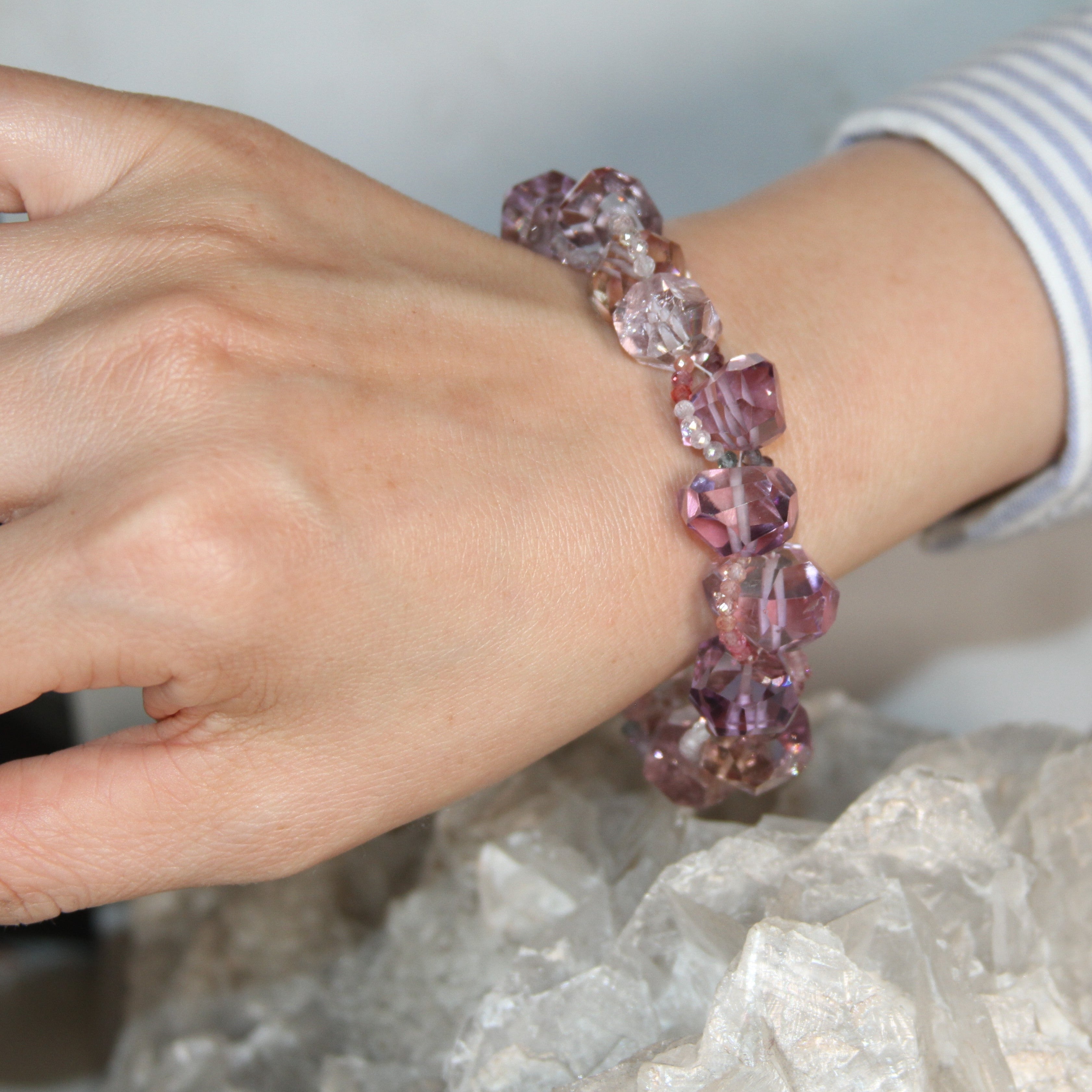 Amethyst Candy Bracelet