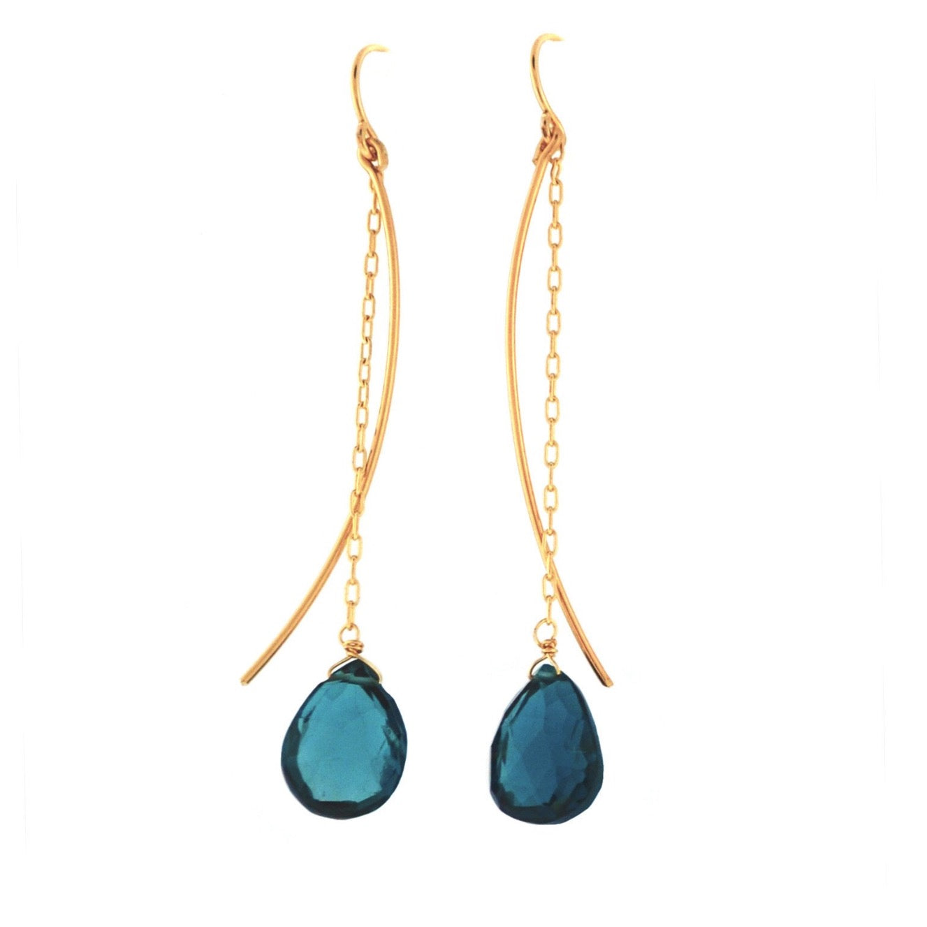 Charm School Earrings - London Blue Topaz