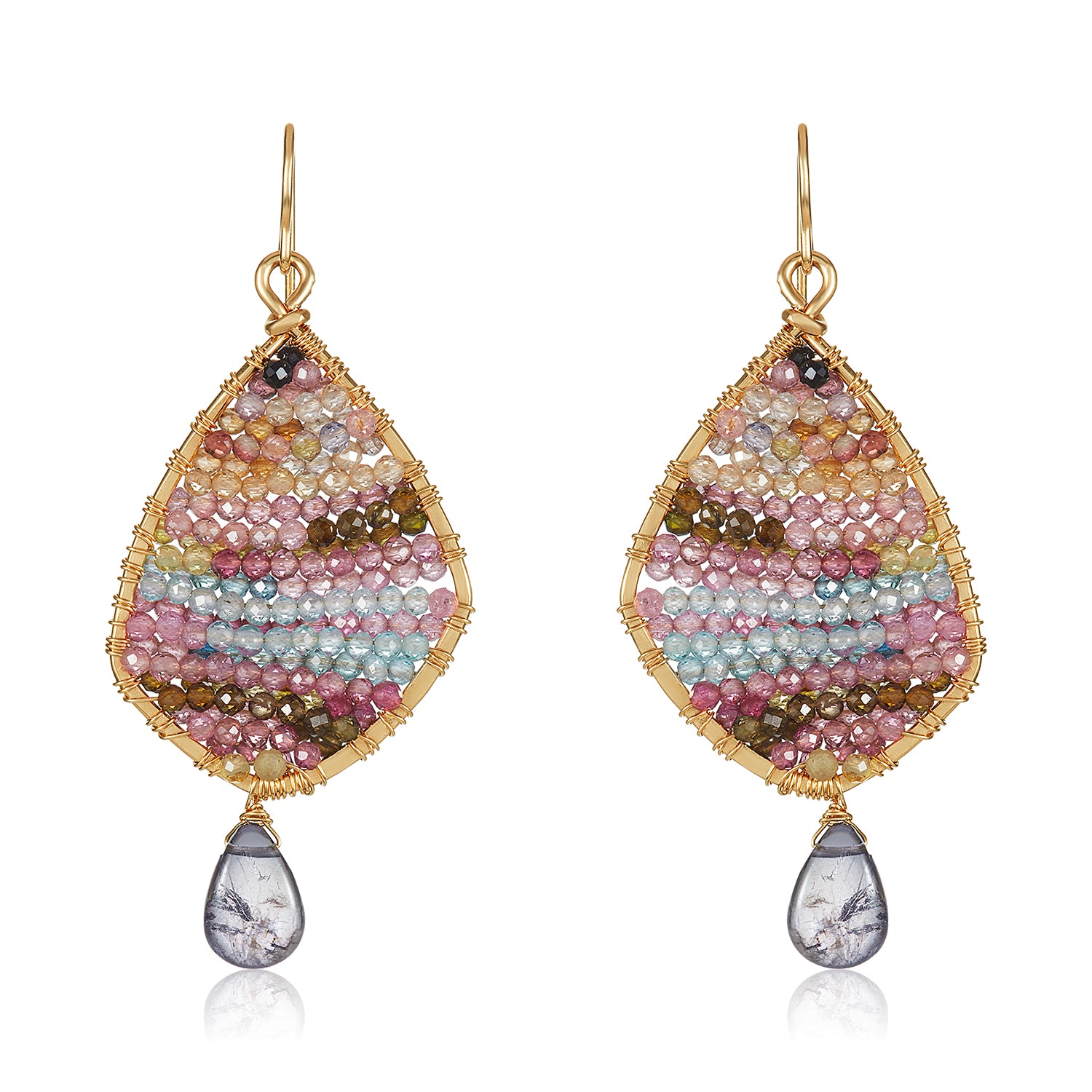 Tourmaline Kite Earring