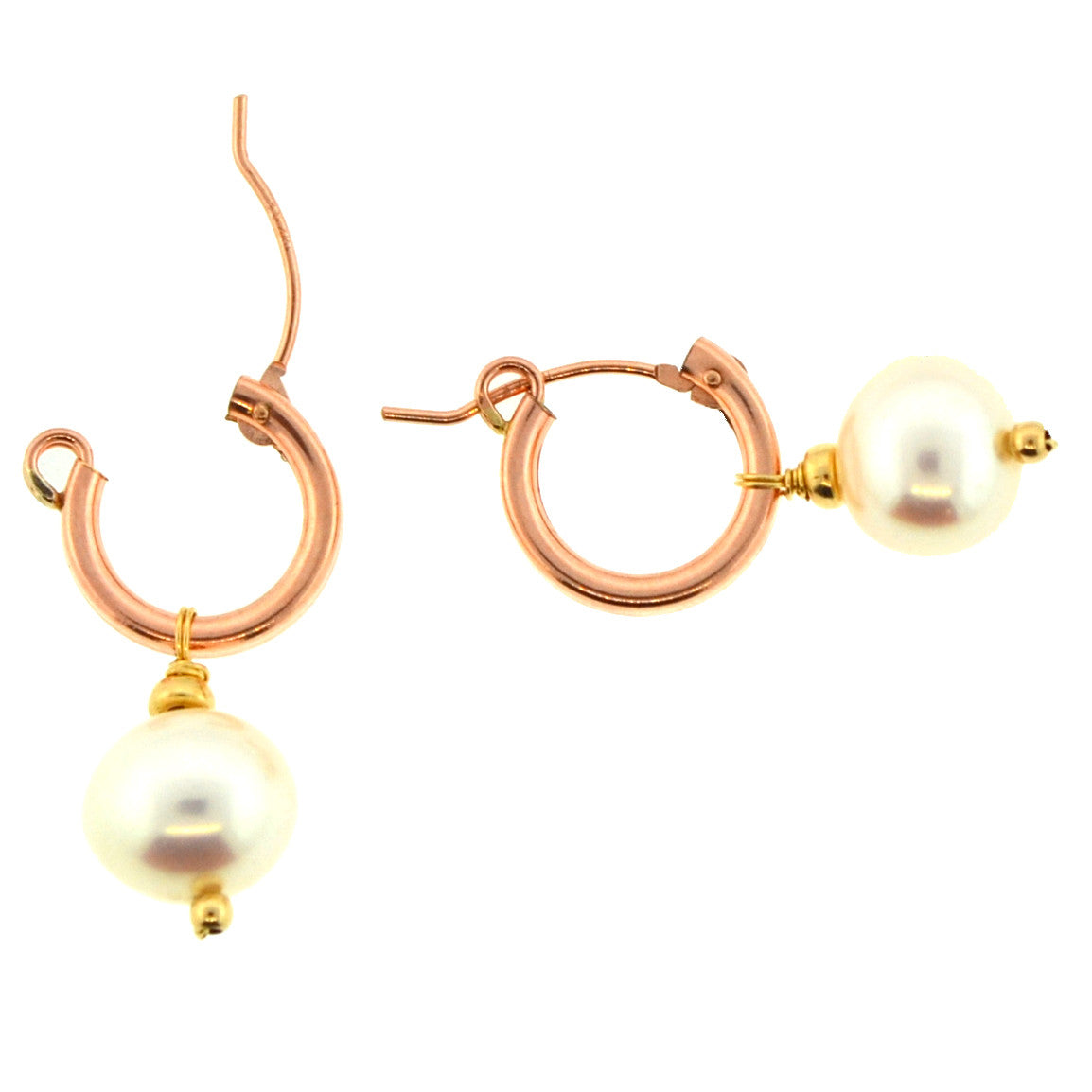 Pearl Hoop Earrings
