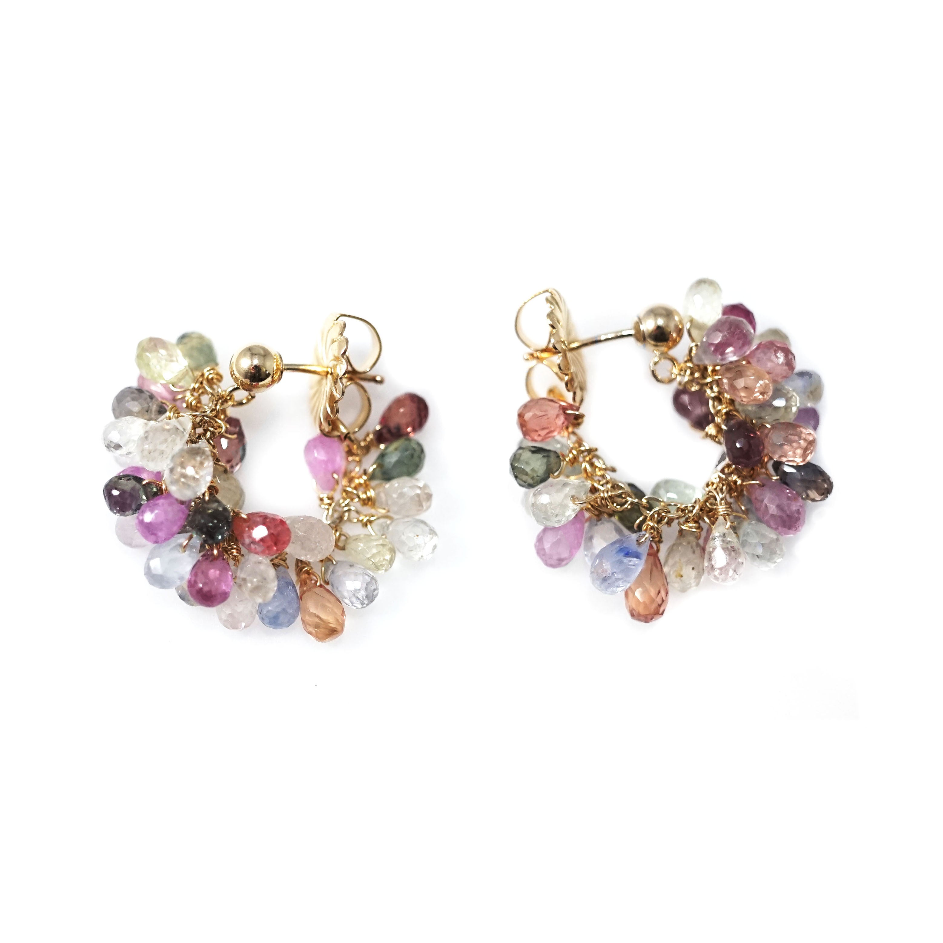 Sapphire Little Hoop Earrings