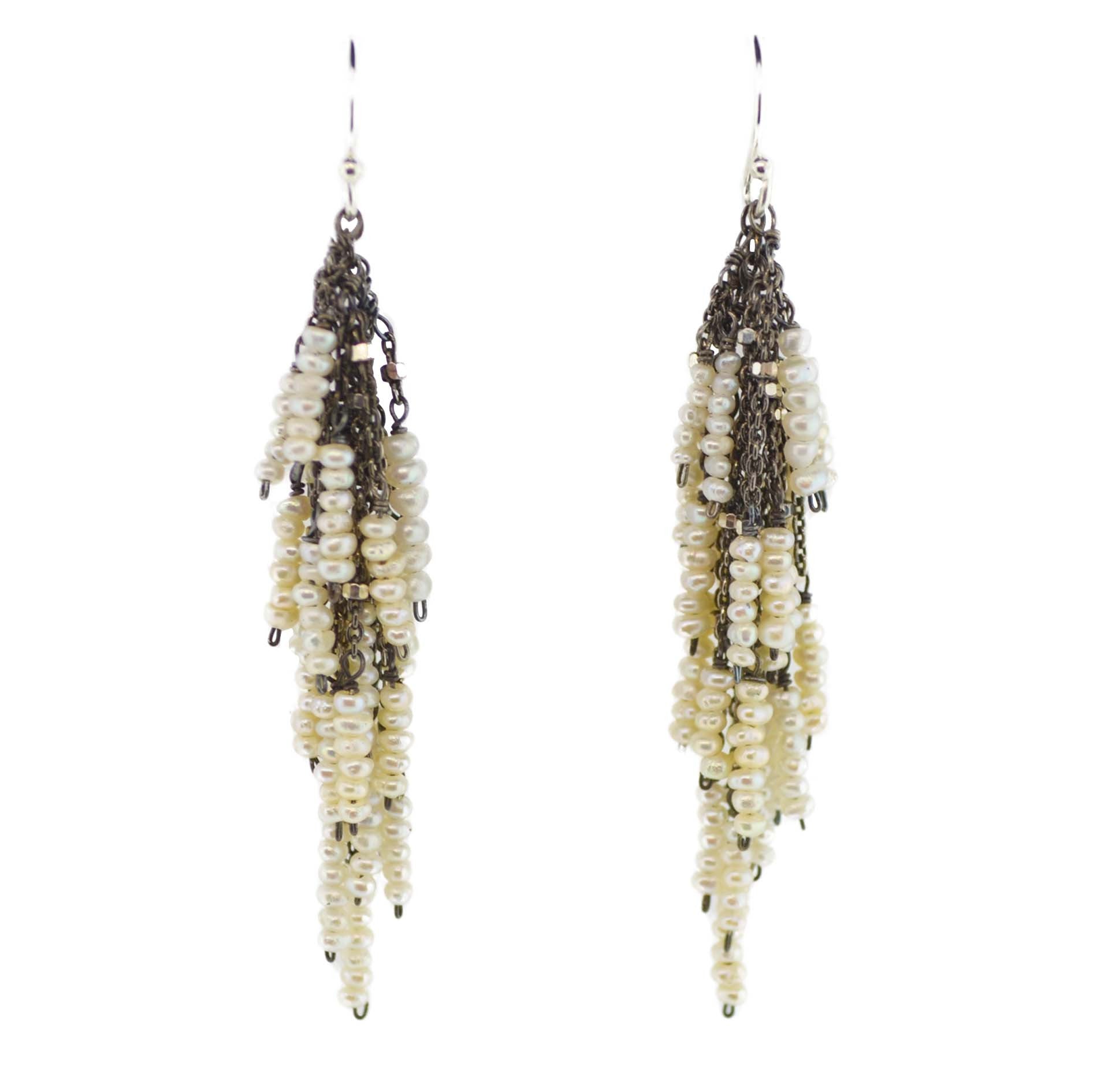 Firecracker Earrings - Pearl