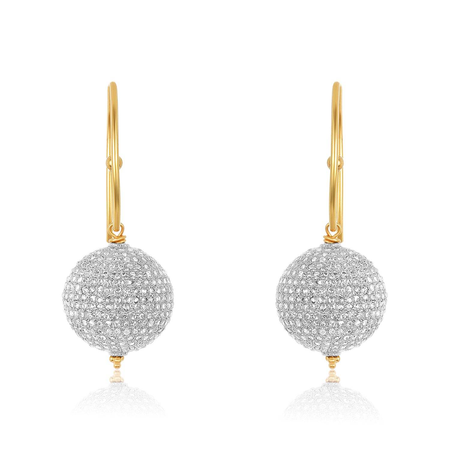 Diamond Ball Earrings