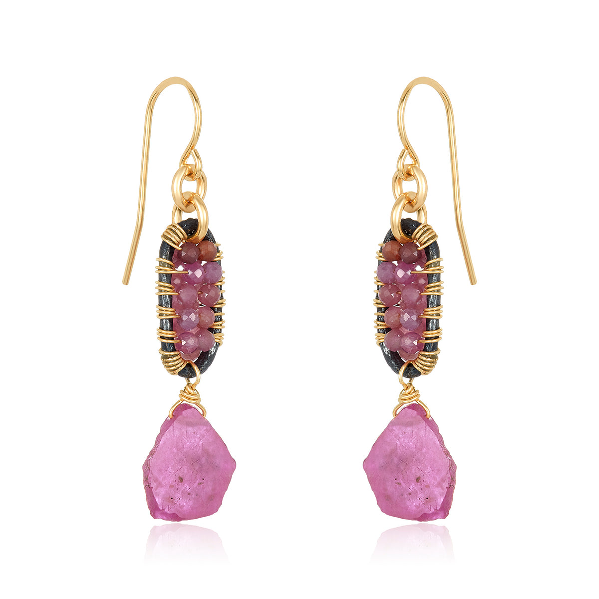 Polina Earrings-Pink