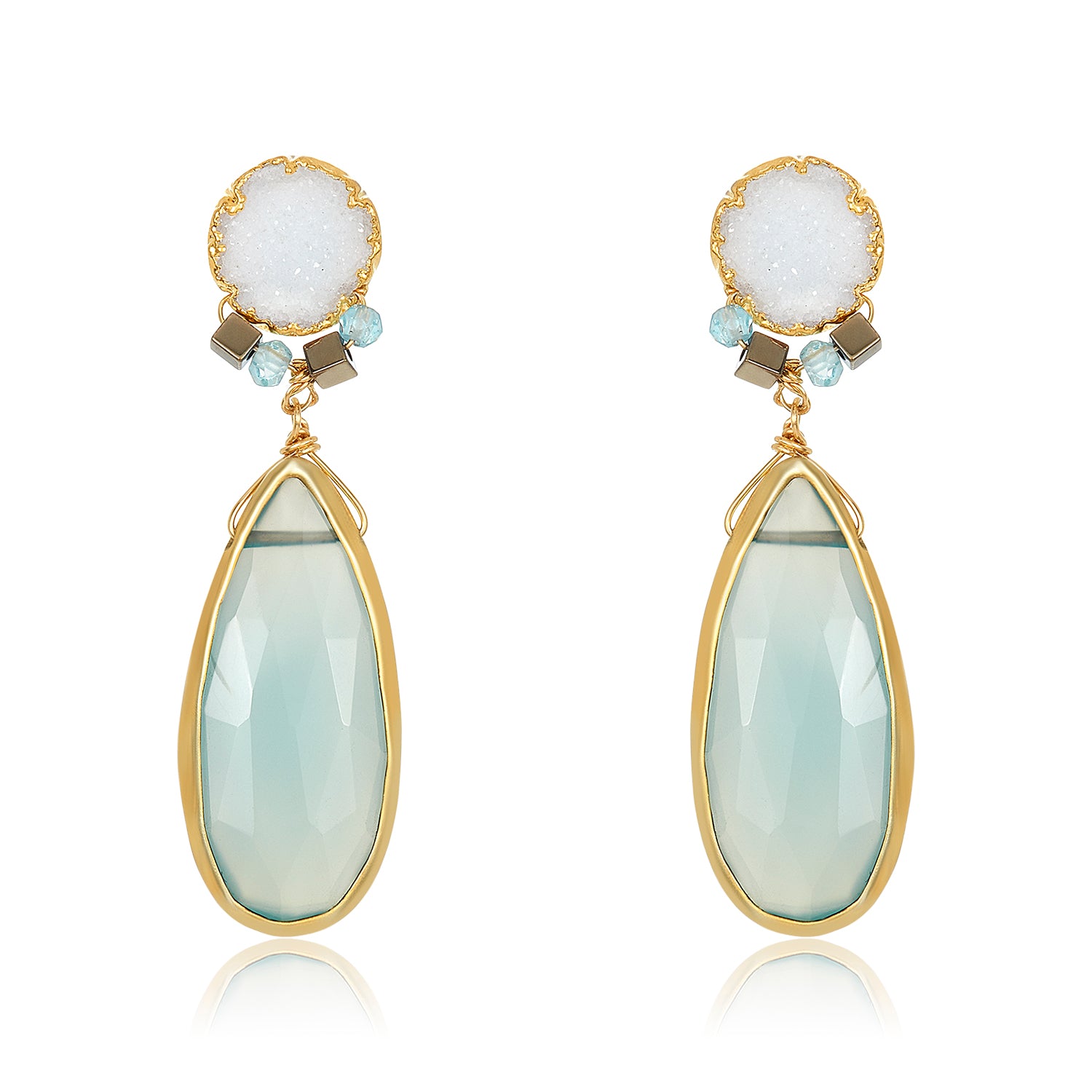 Druzy Chalcedony Drops