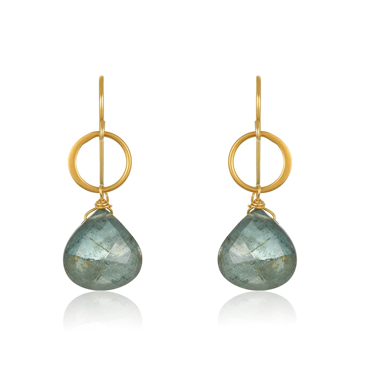 Blue Moon Aquamarine Earrings