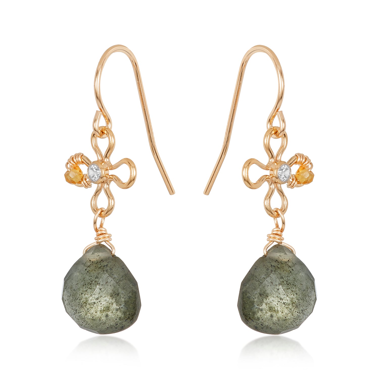 Floral Gem Earrings II