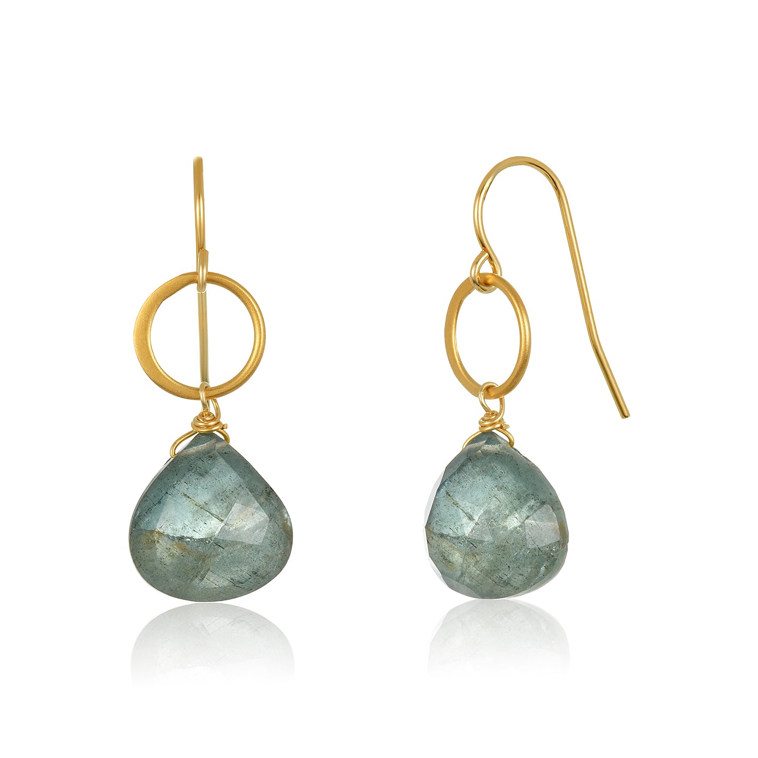 Blue Moon Aquamarine Earrings