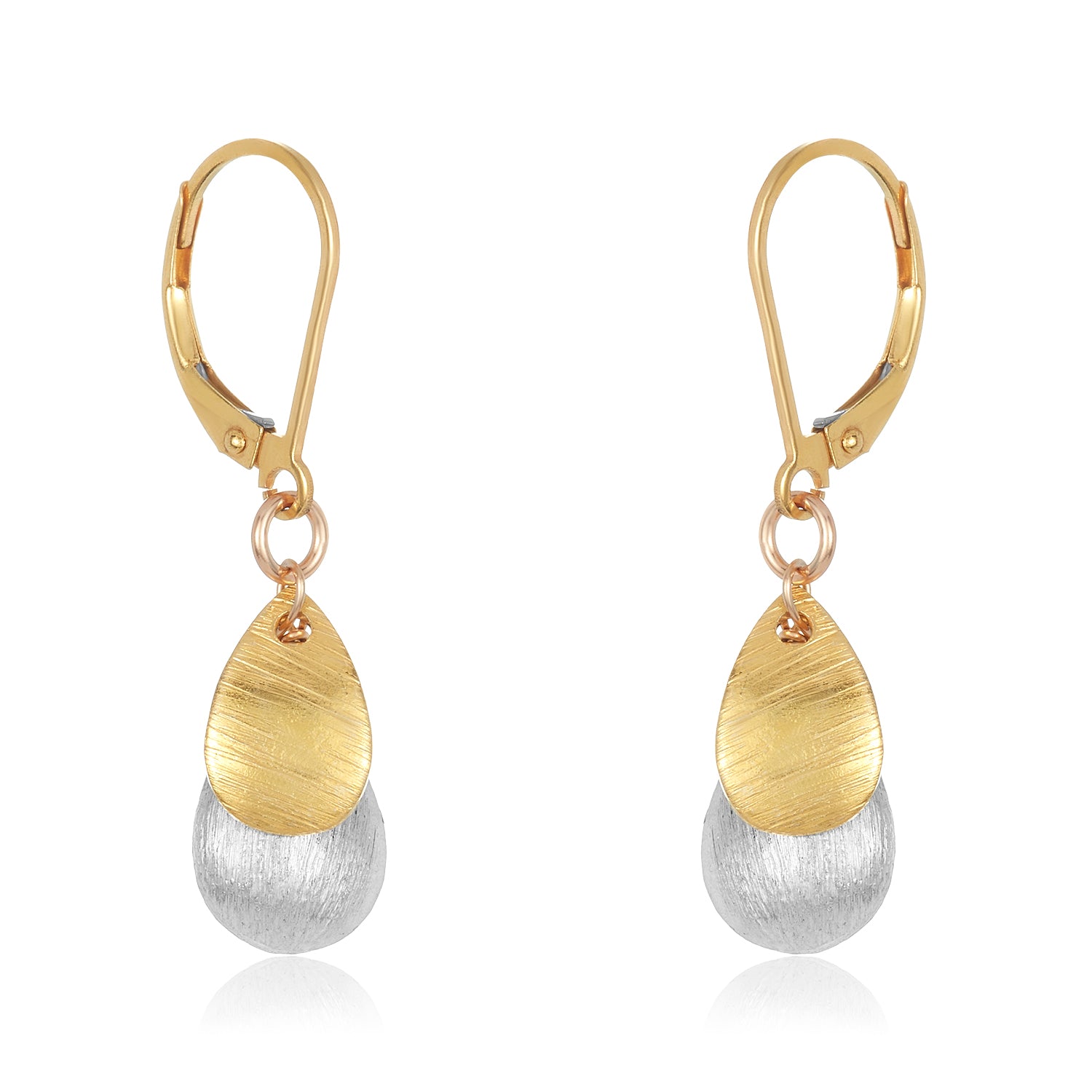 Brushed Gold & Silver Drops