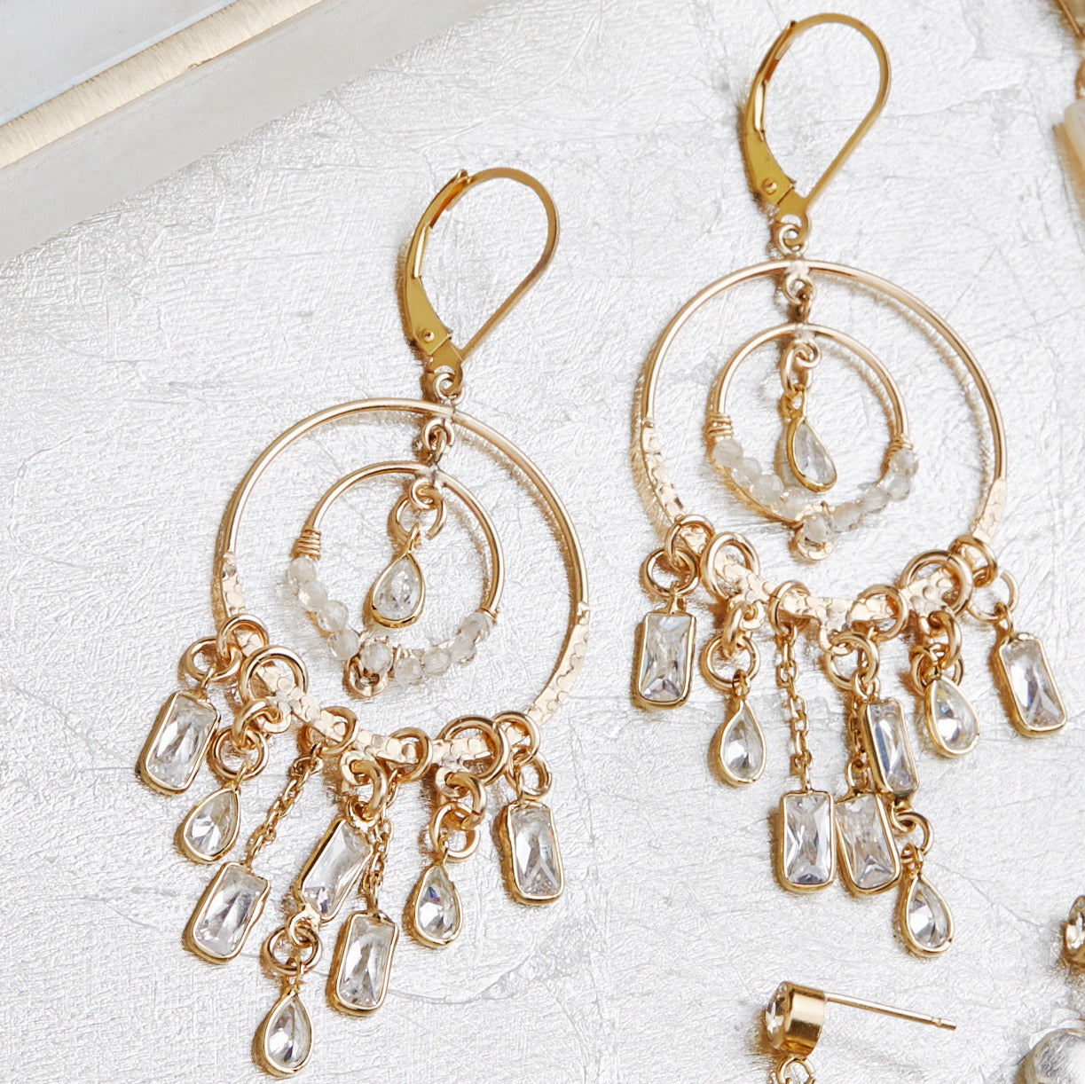 CZ Chandelier Earrings