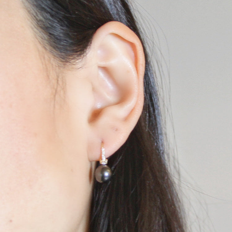 Pearl Diamond Earrings