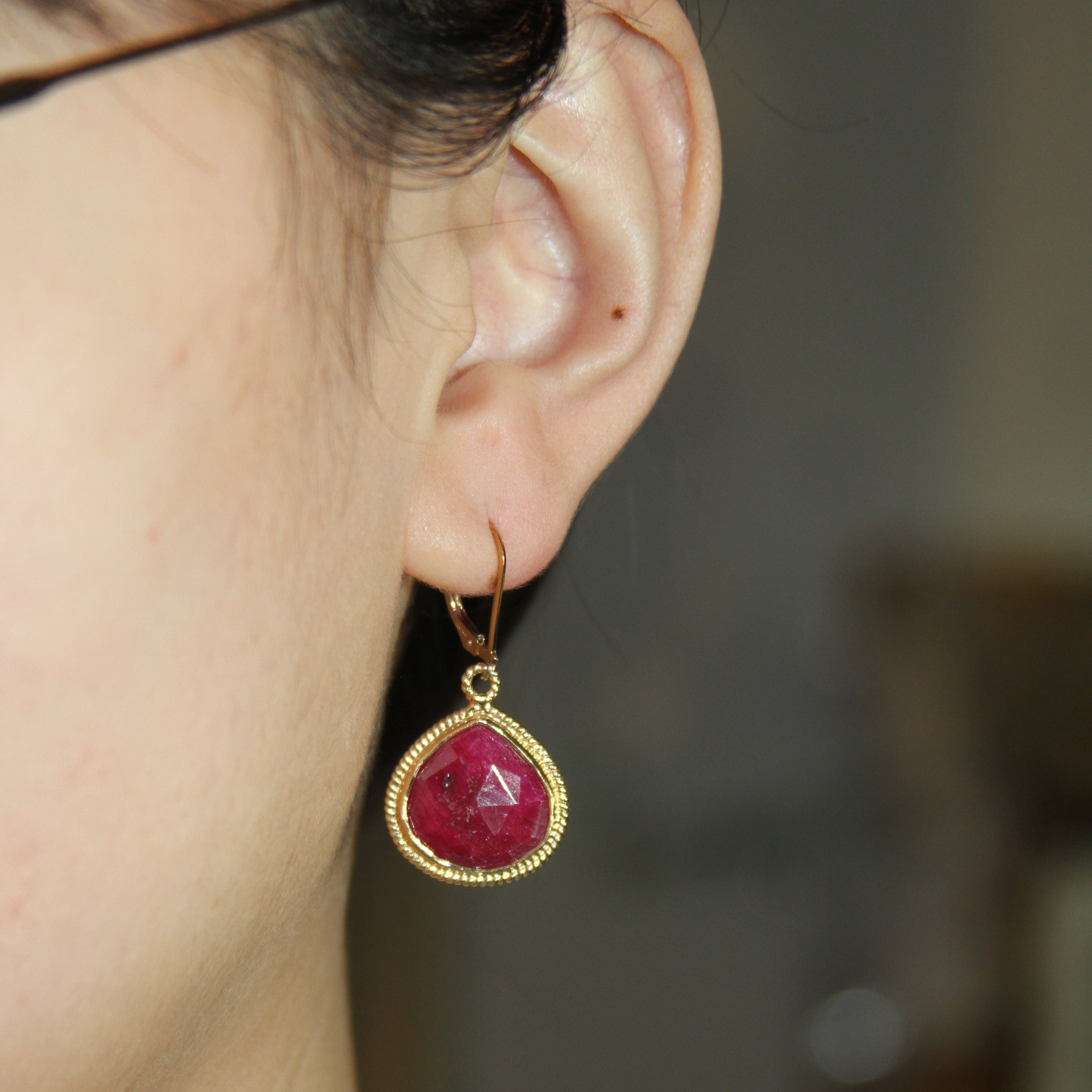 Love Ruby Earrings