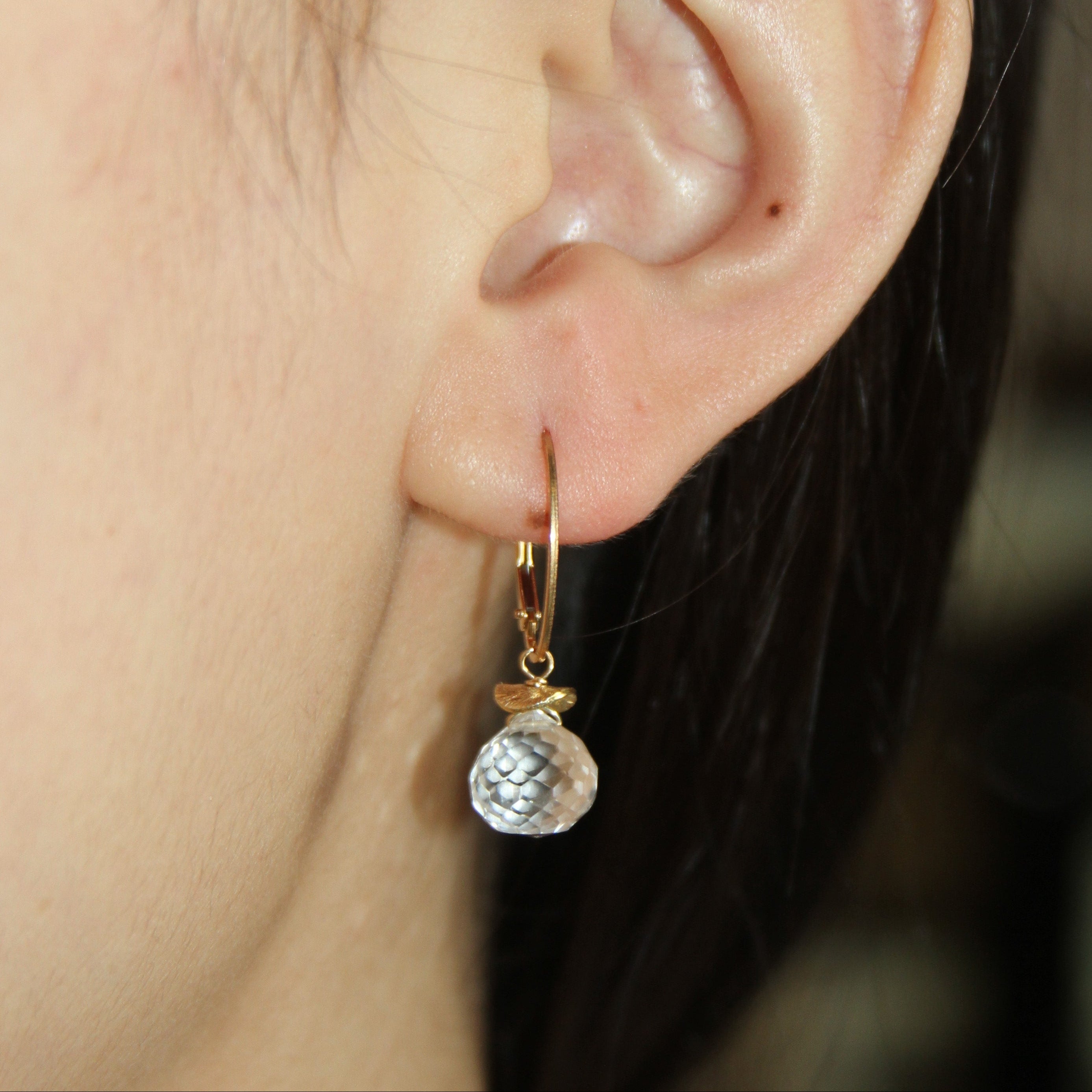White Topaz Sunday Morning Earrings