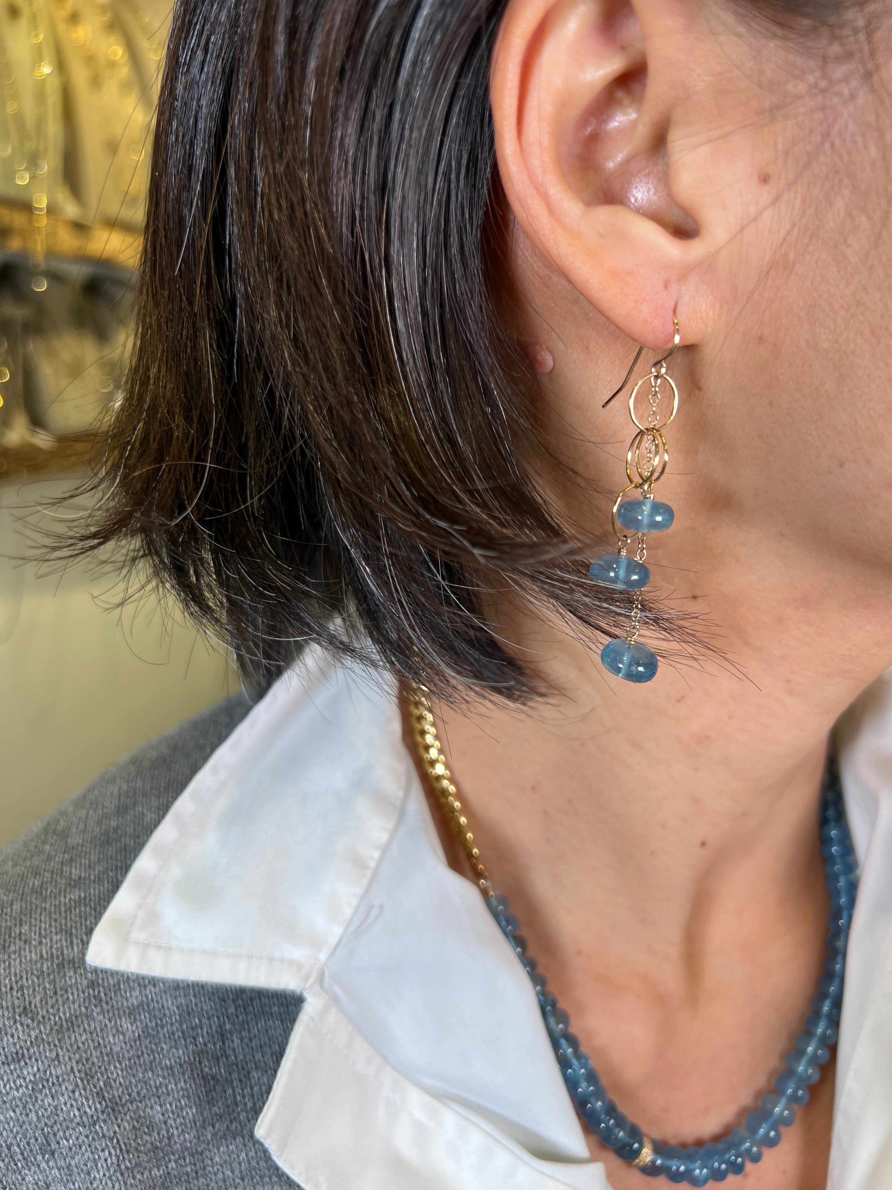 Twist Link Cascade Earrings