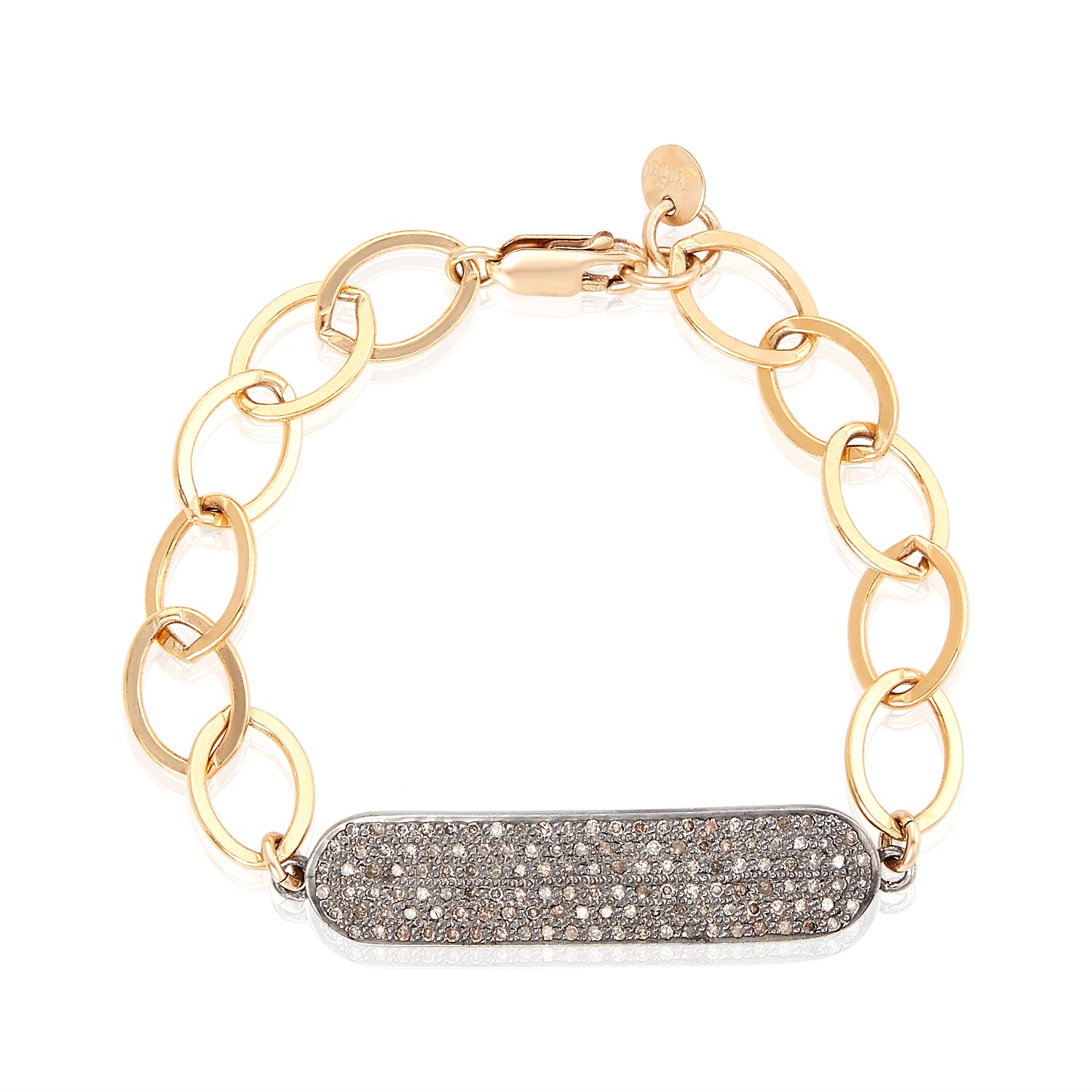 Diamond Shield Chain Bracelet
