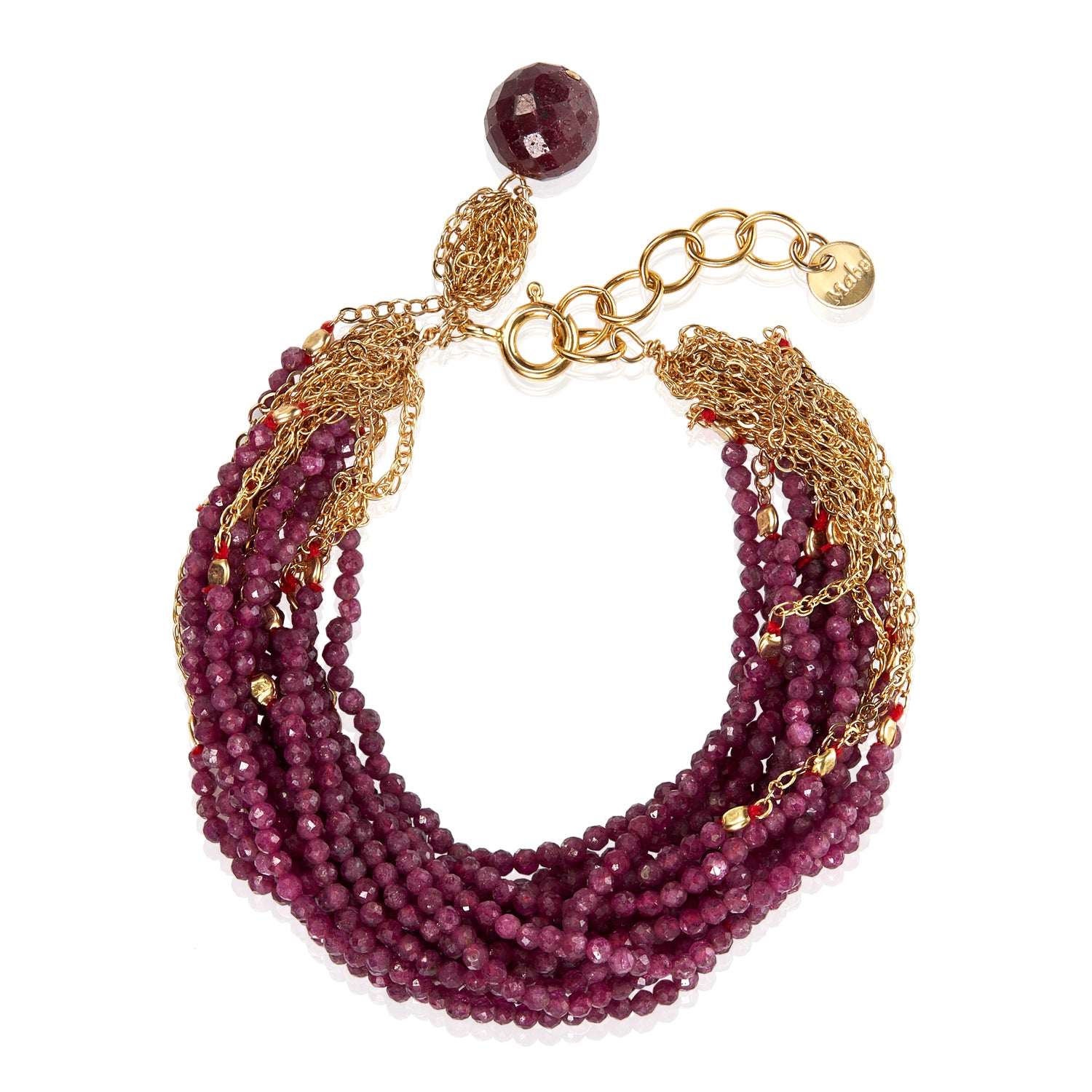 Golden Dolores Ruby Bracelet
