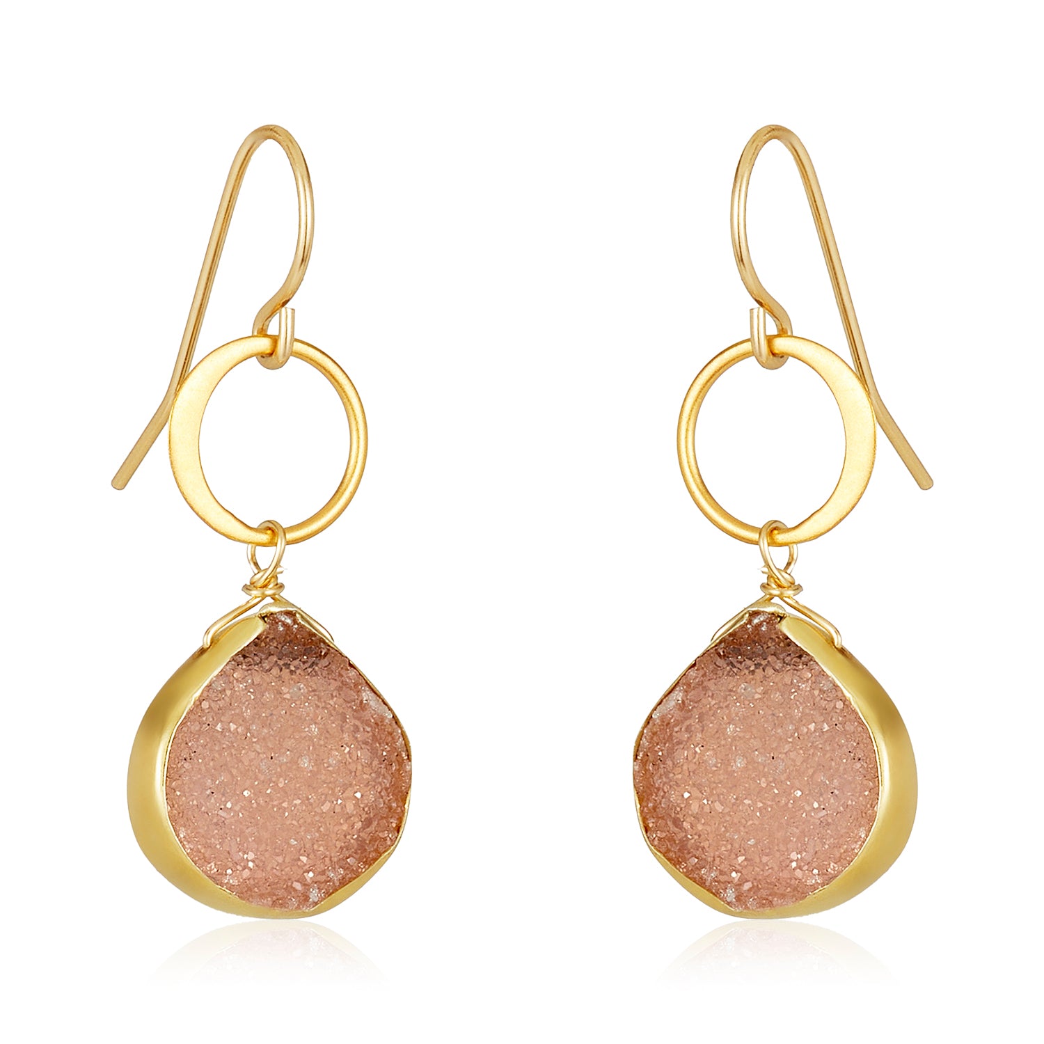 Blue Moon Druzy Earrings