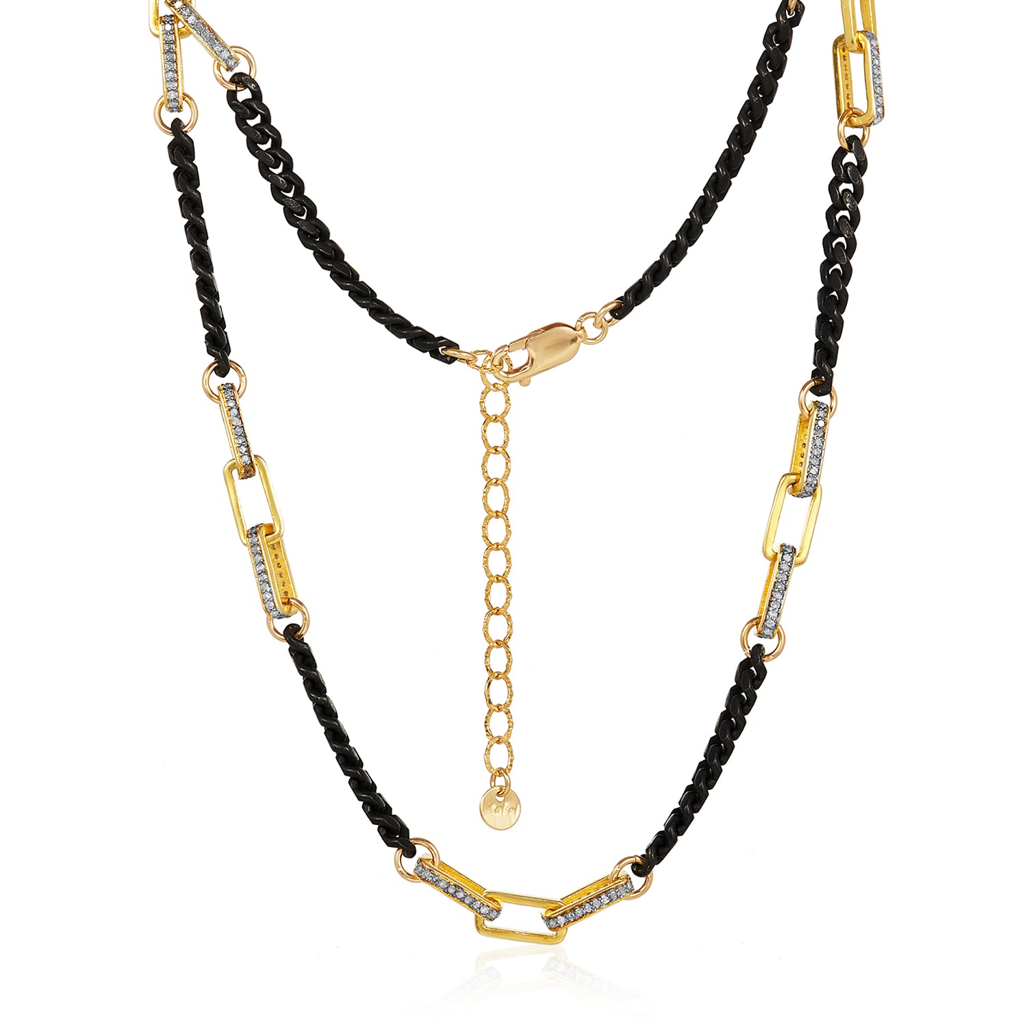 Tracy Trio Diamond Link Short Necklace