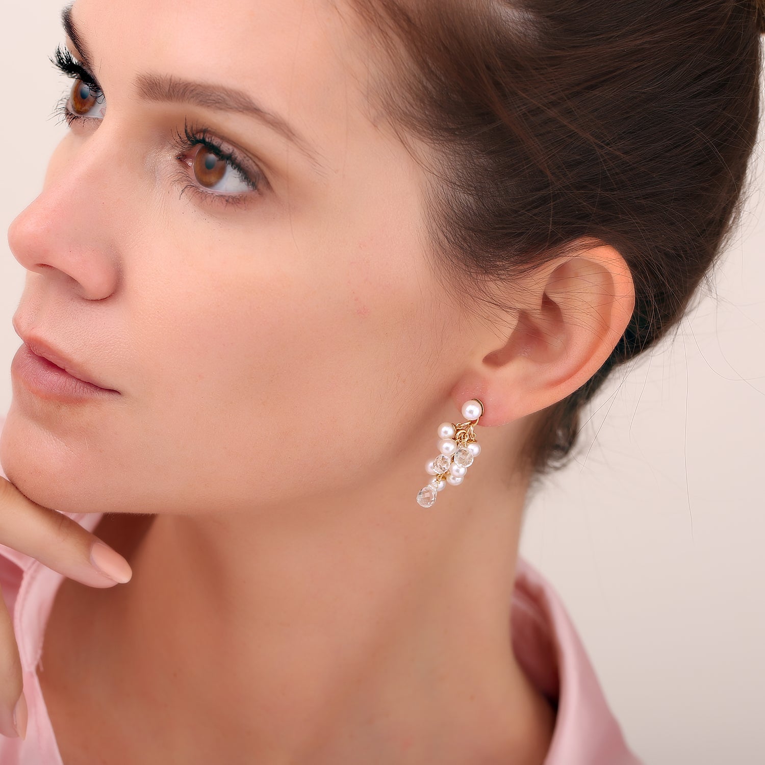 Pearl Cluster Earrings II