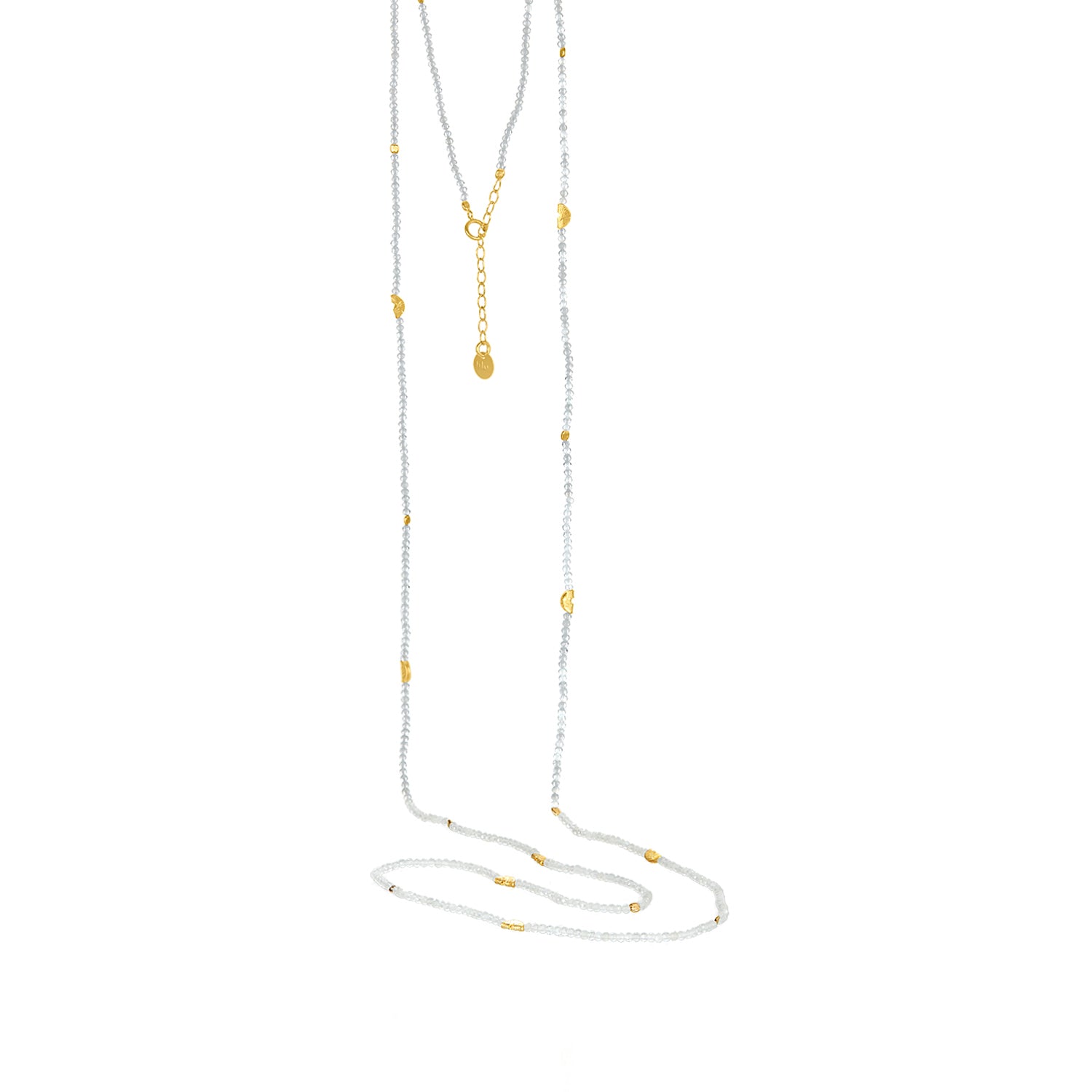 Half Moon Long Strand Necklace