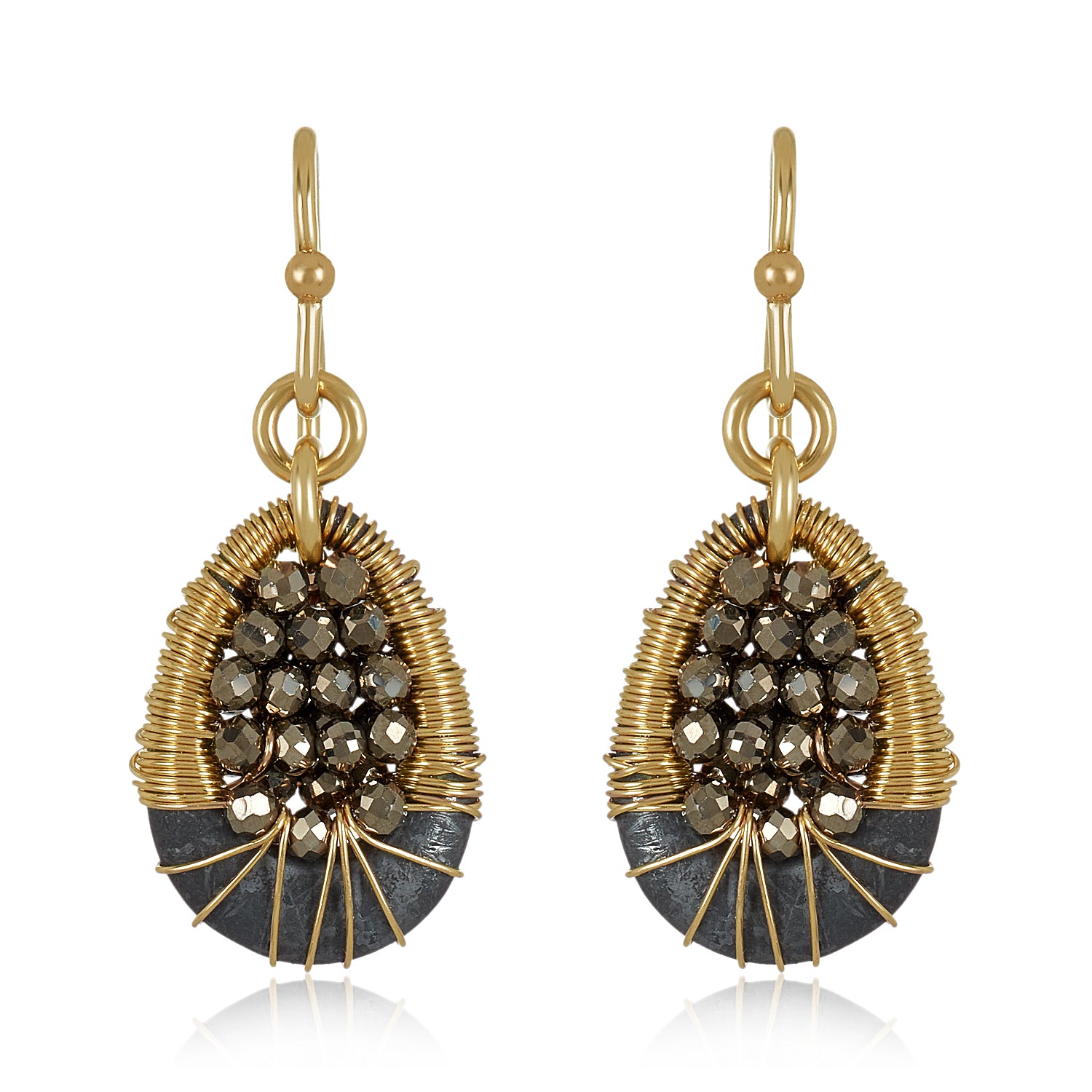Mini Nopa Earrings - Gold