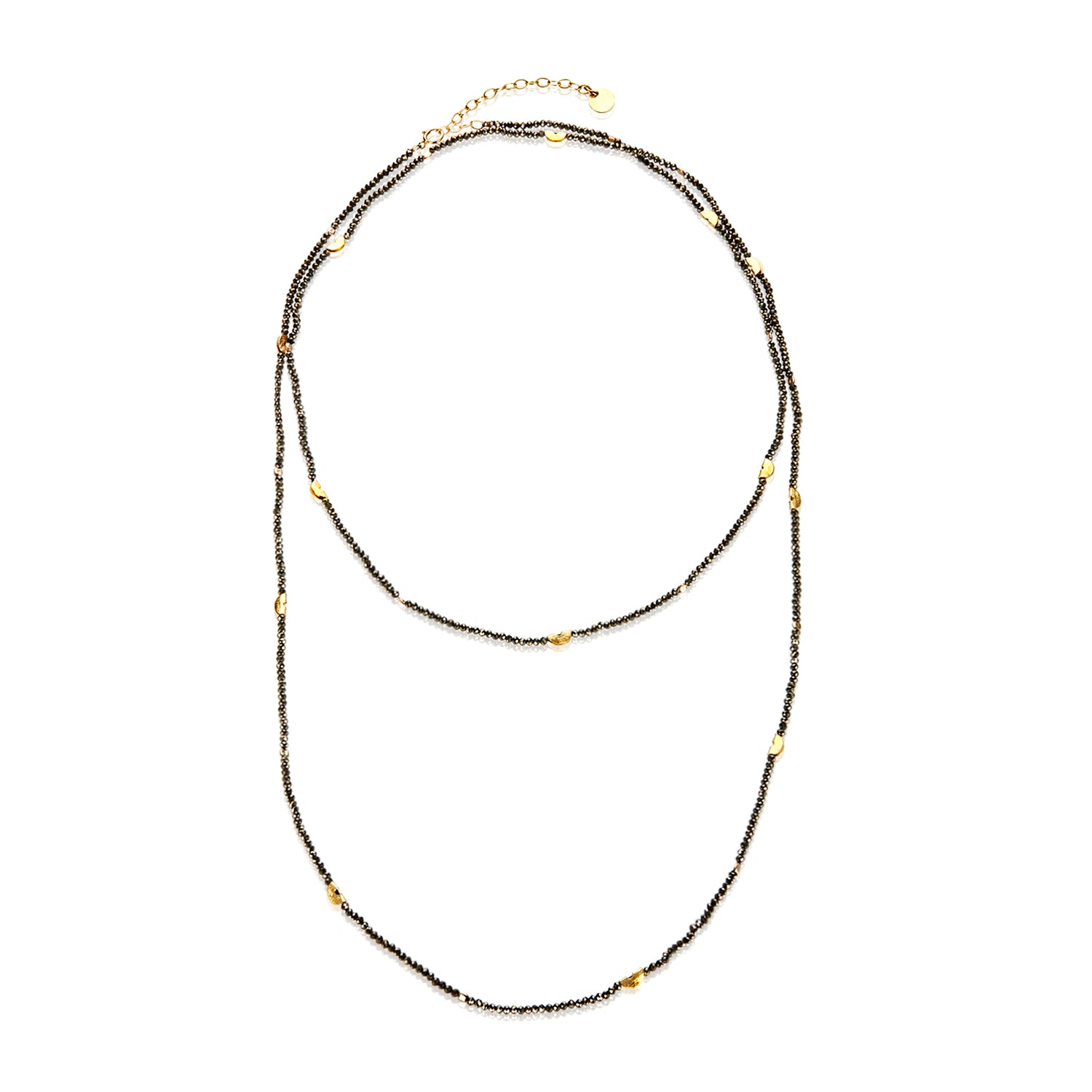 Half Moon Long Strand Necklace