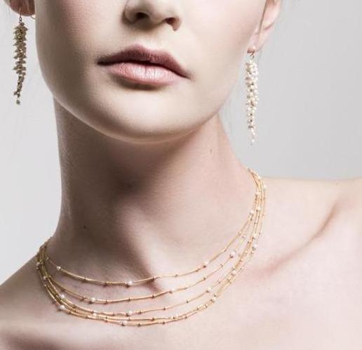 Pearl Multi Strand Necklace