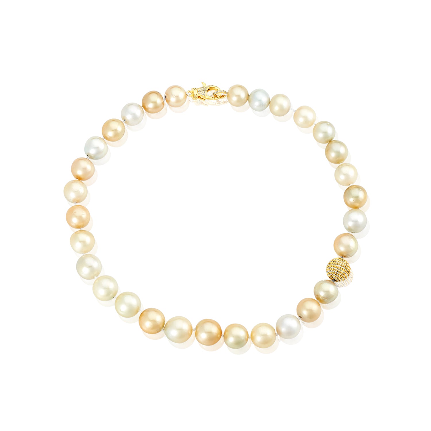 Ava Yellow Tahitian Pearls Necklace
