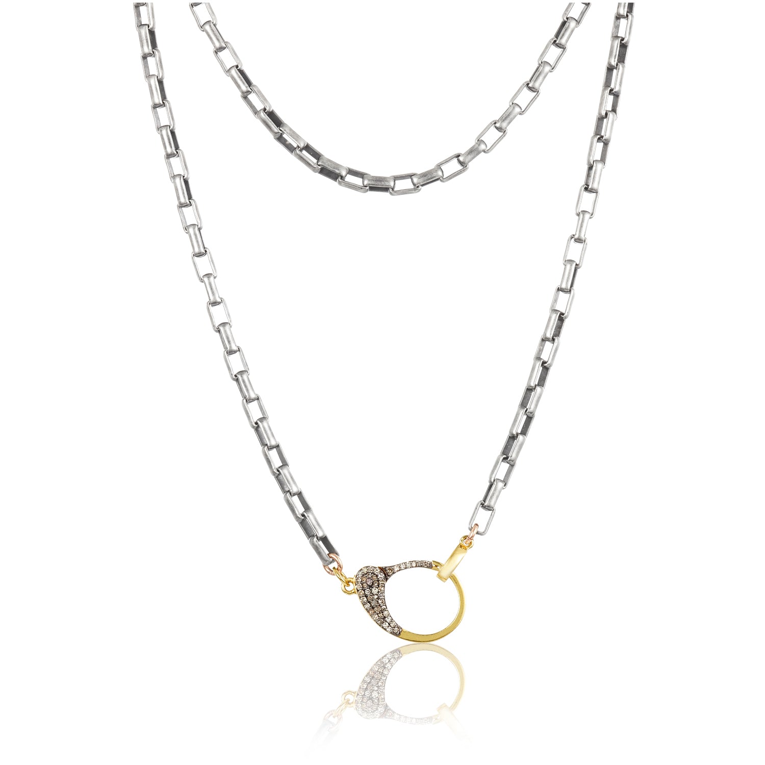 Diamond Cuff Elong Necklace
