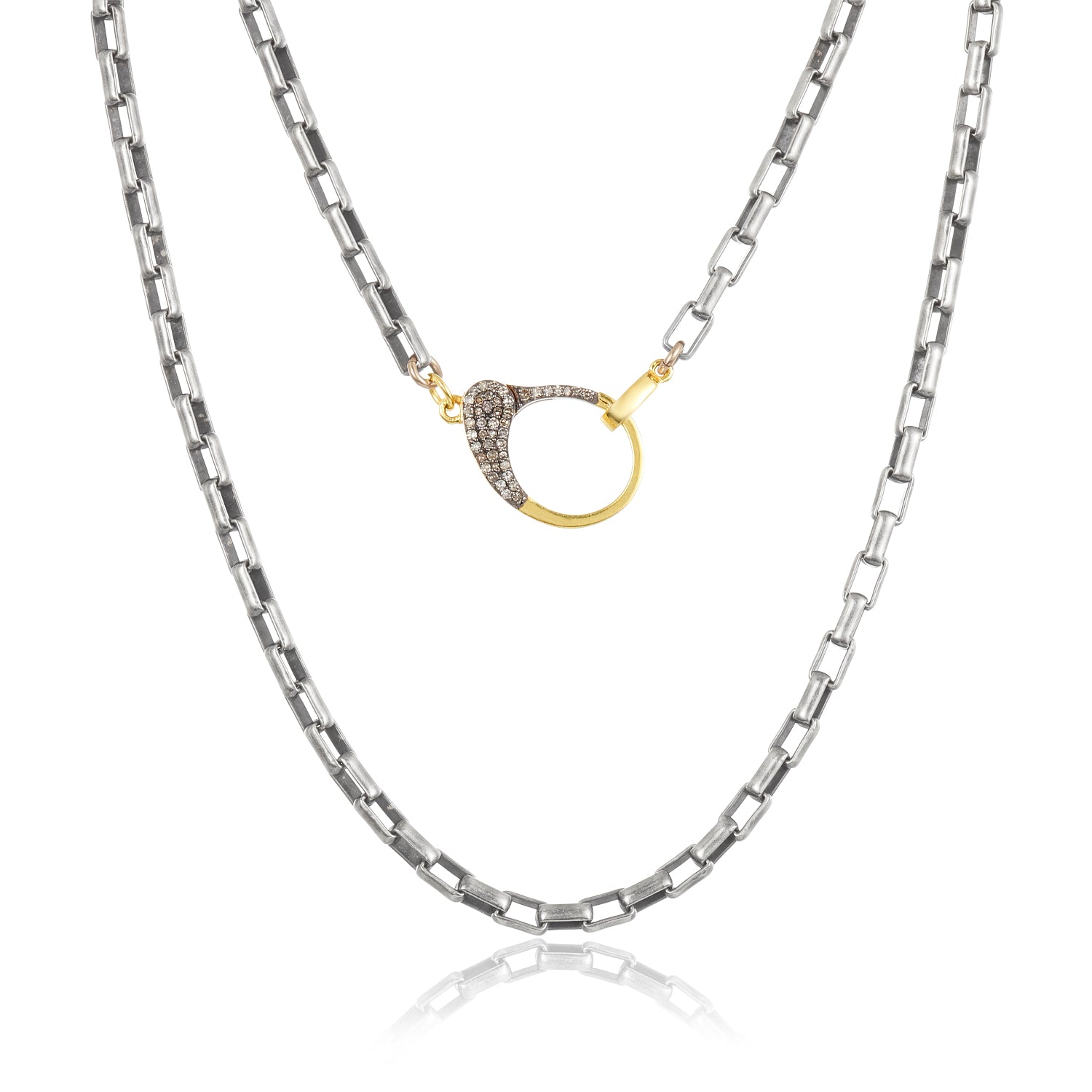 Diamond Cuff Elong Necklace