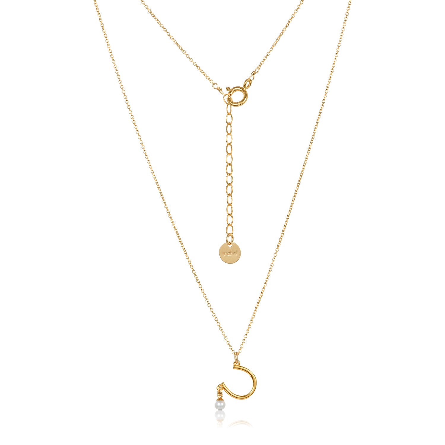 Horseshoe Pearl Necklace