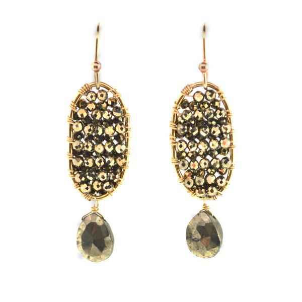Grenada Earrings - Pyrite