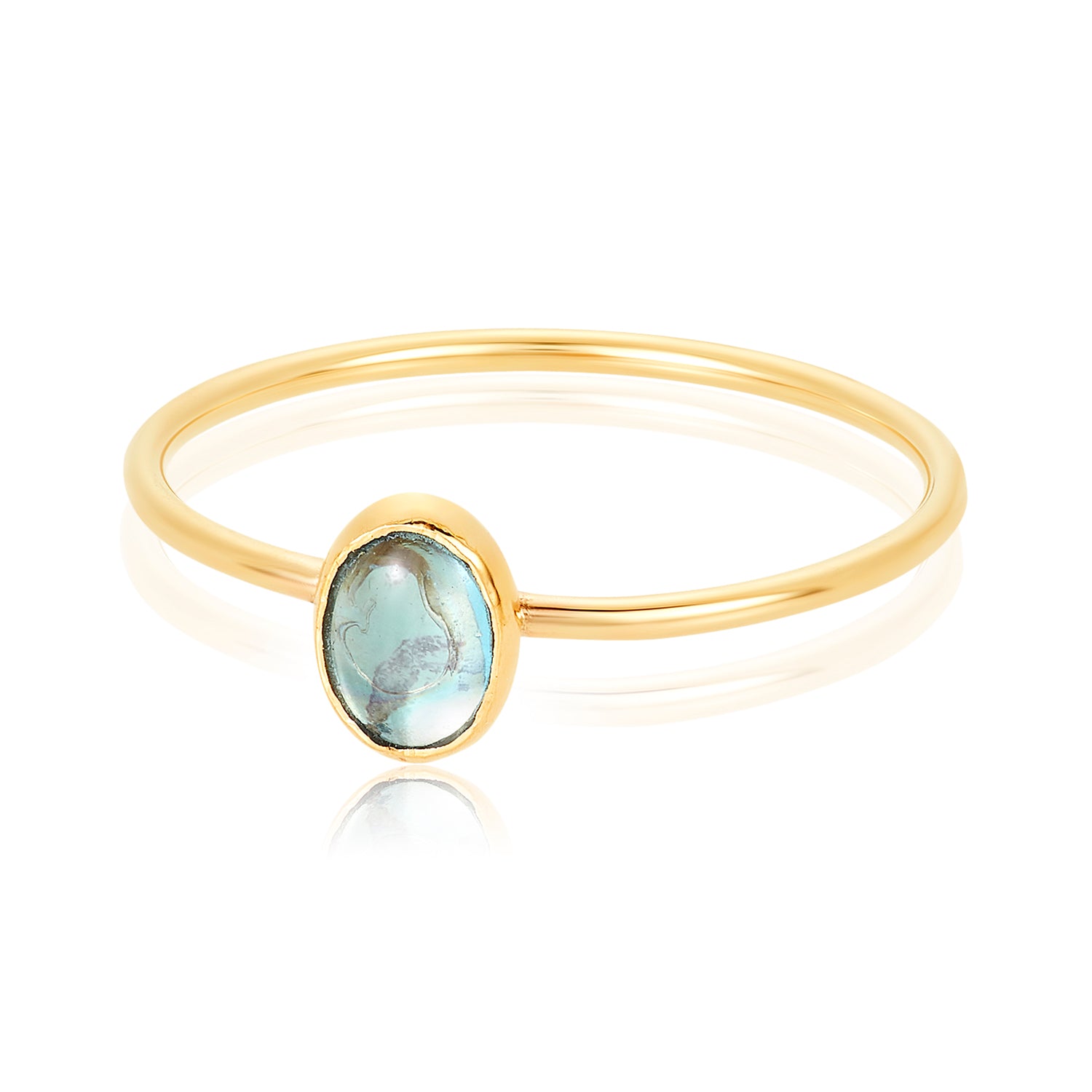 Solo Blue Topaz  Ring