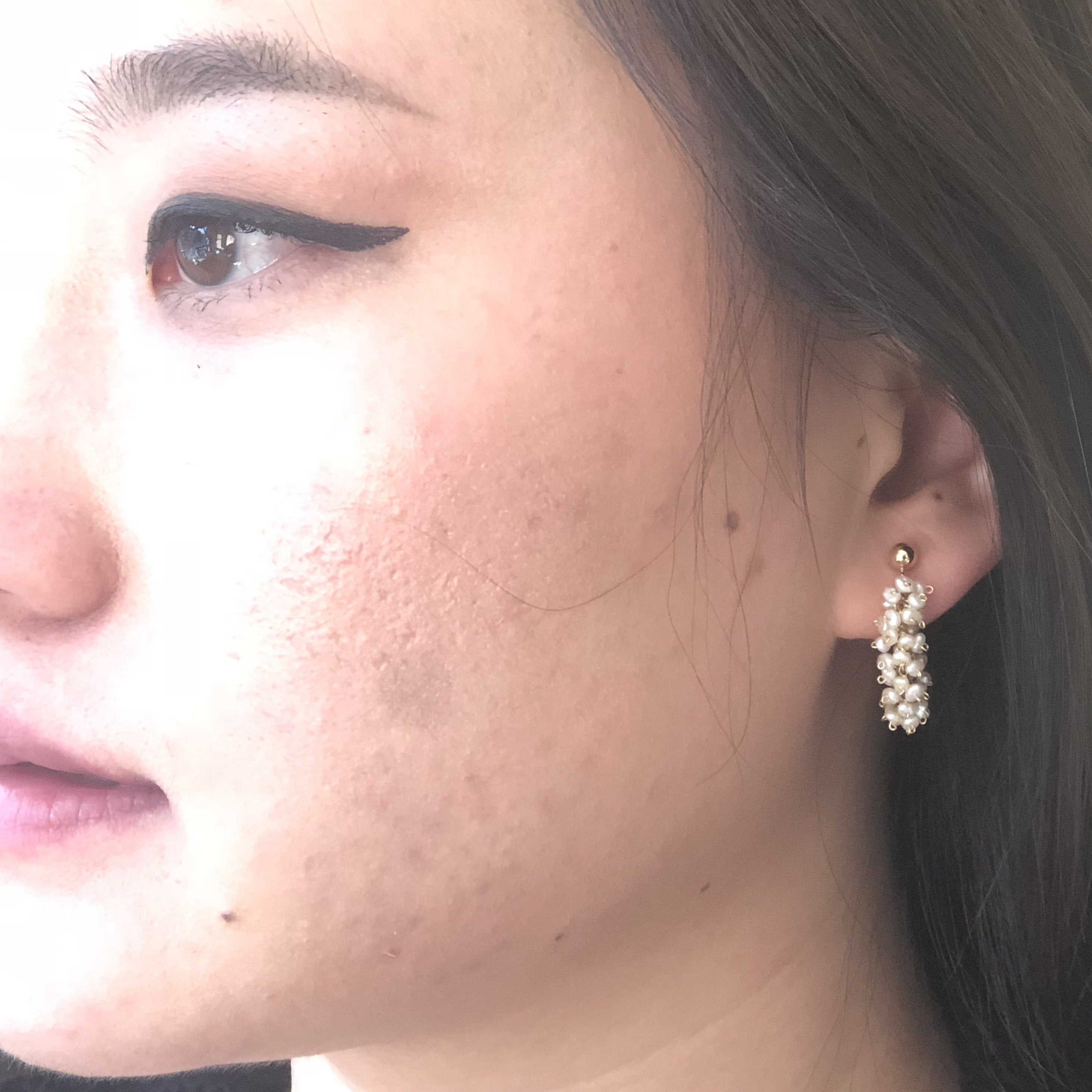 Little Hoops in Pearl