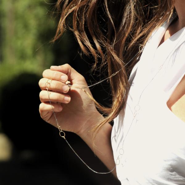 Jennifer Necklace Mixed Metal